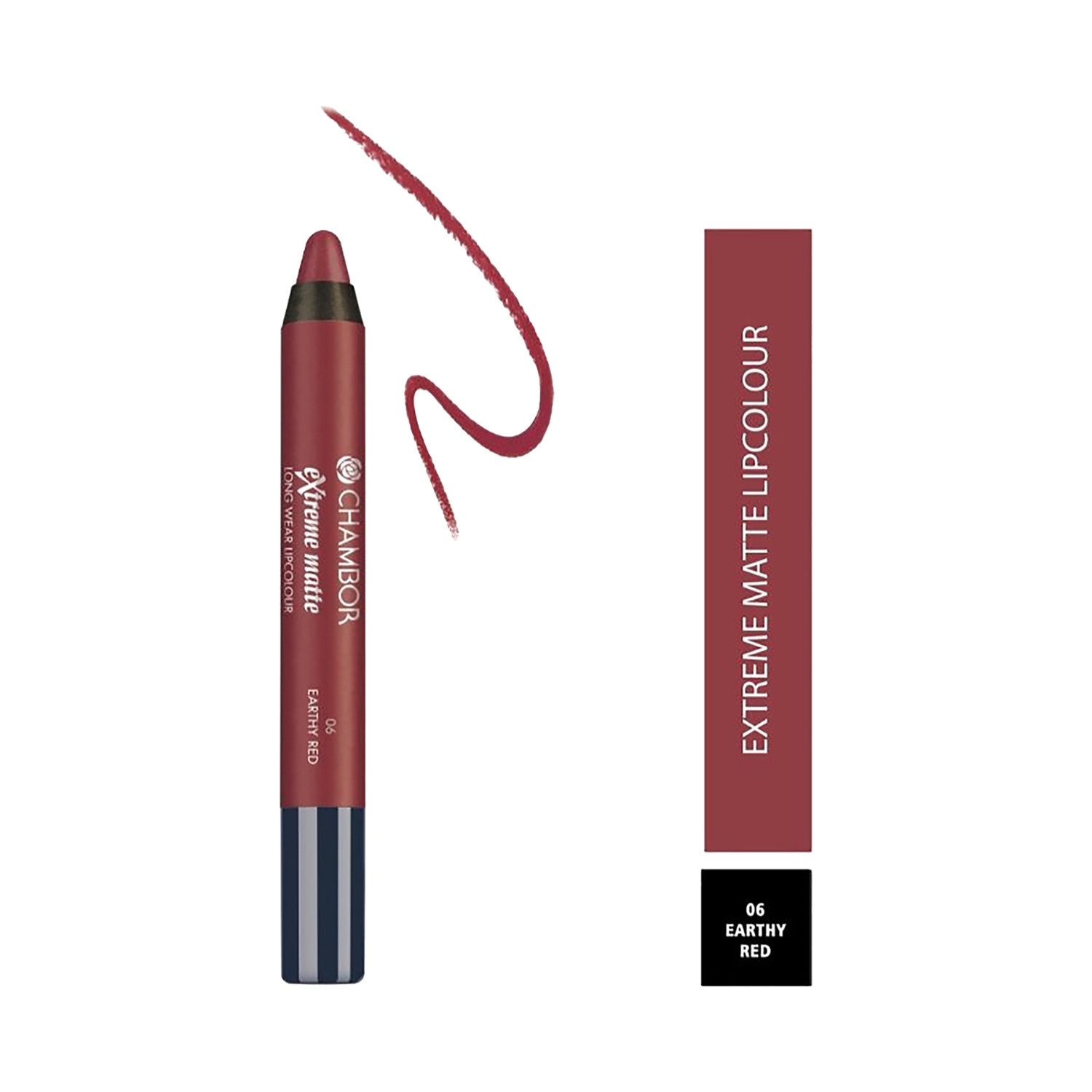 Chambor | Chambor Extreme Matte Long Wear Lip Color + Hyaluronic Acid - N 06 Earthy Red (2.8g)