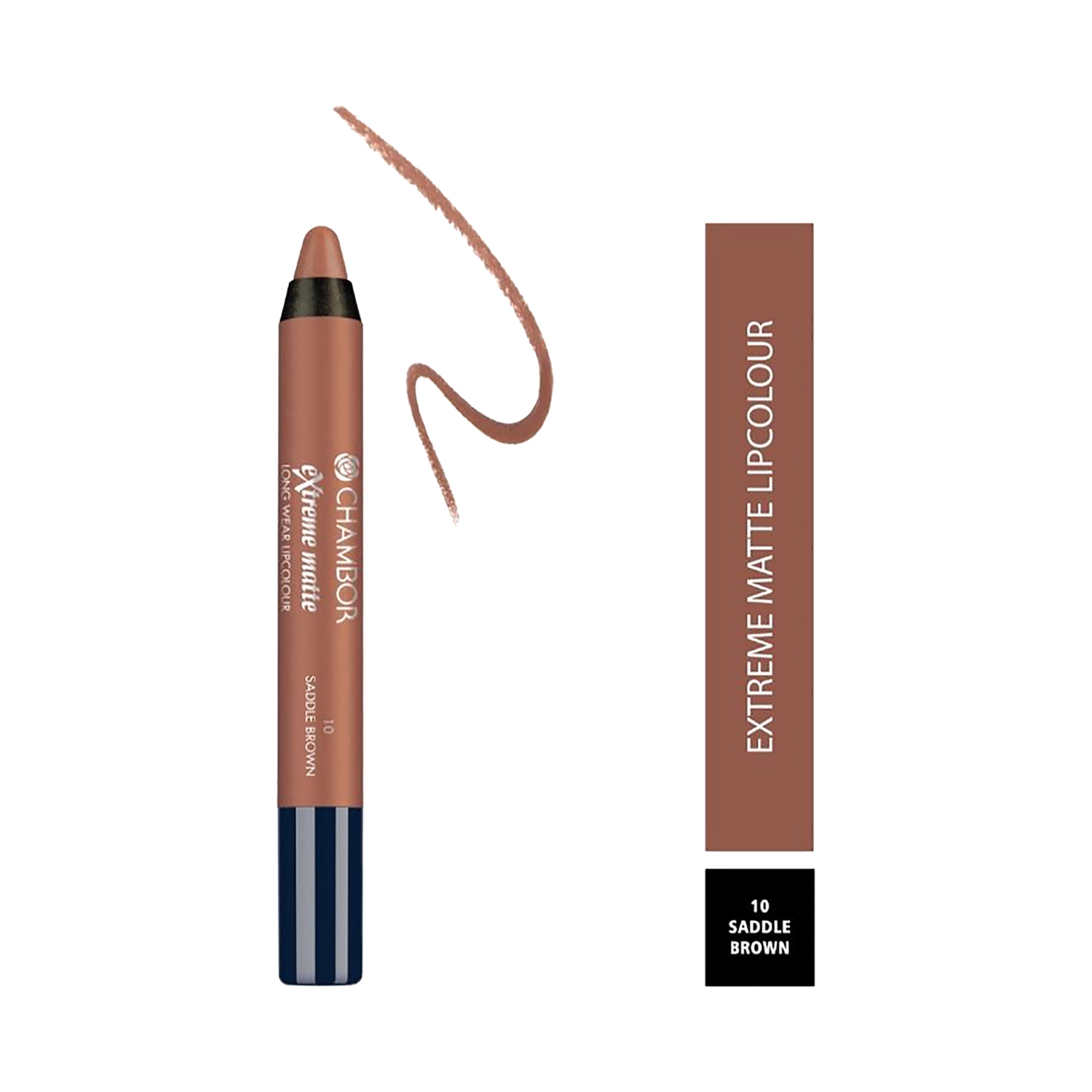 Chambor | Chambor Extreme Matte Long Wear Lip Color + Hyaluronic Acid - N 10 Saddle Brown (2.8g)