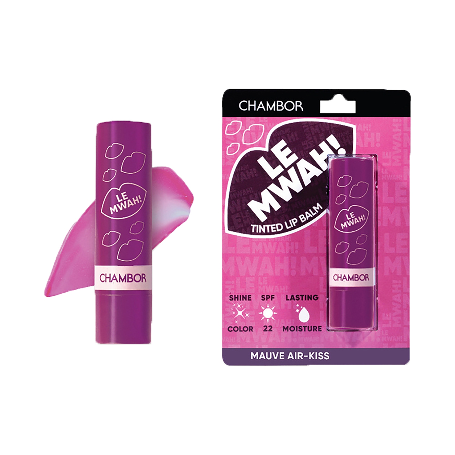 Chambor | Chambor Le Mwah! Tinted Lip Balm - N 101 Mauve Air-Kiss (4.5g)