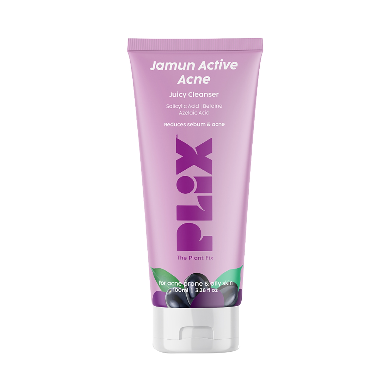 Plix The Plant Fix | Plix The Plant Fix Jamun Salicylic Acid Cleanser Gel For Active Acne (100ml)