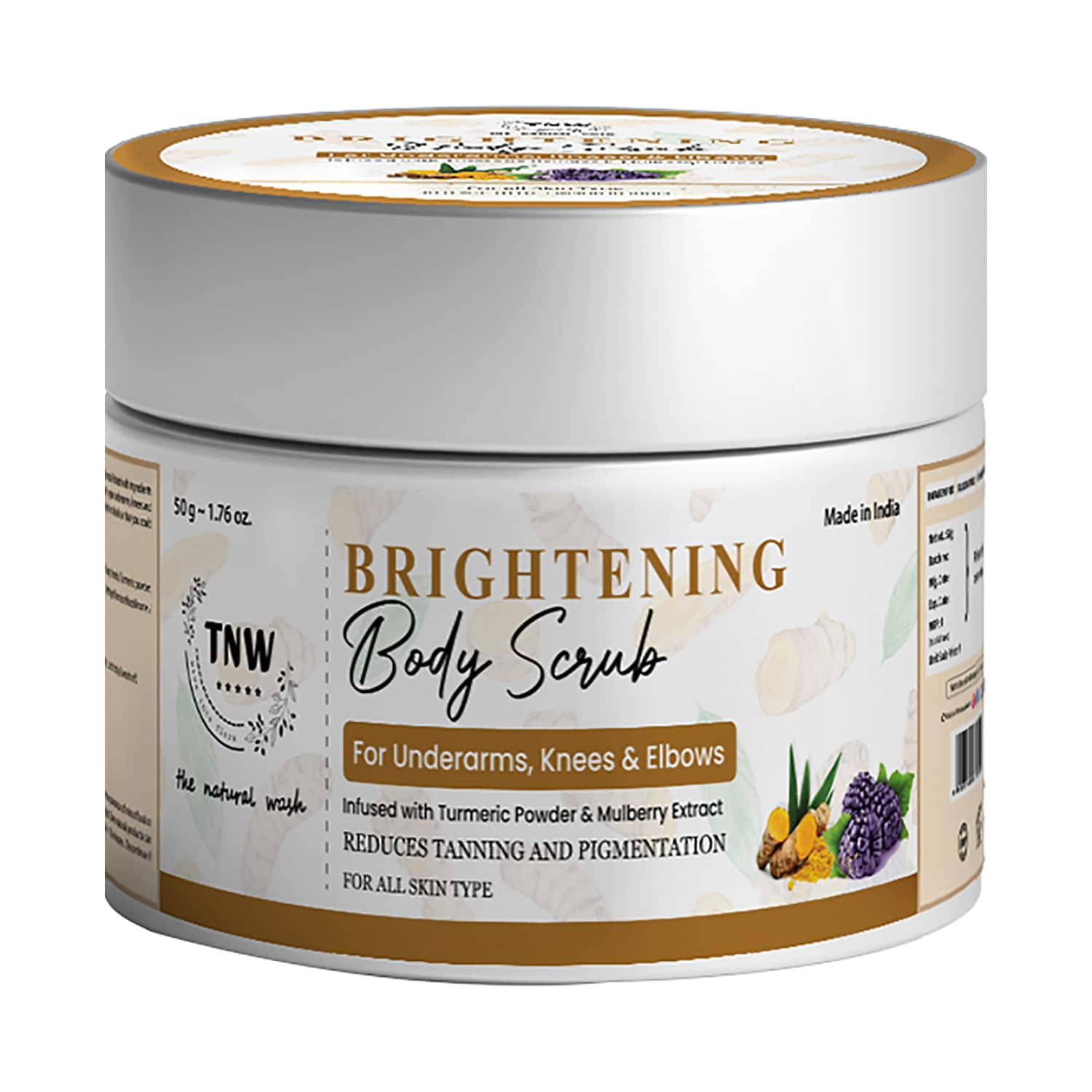 TNW The Natural Wash | TNW The Natural Wash Brightening Body Scrub With Turmeric Extracts And Mulberry Extracts (50g)