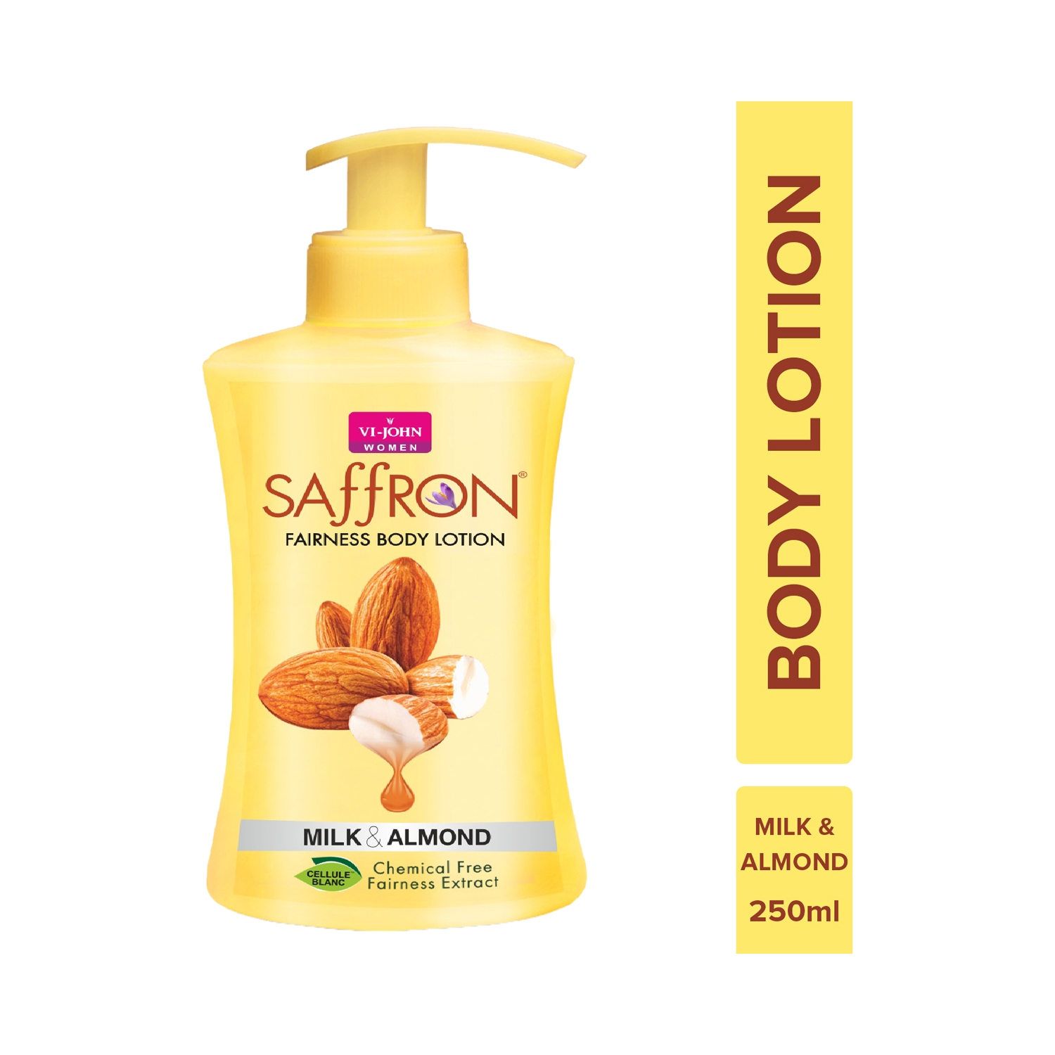 VI-JOHN | VI-JOHN Saffron Milk Almond Fairness Body Lotion (250ml)