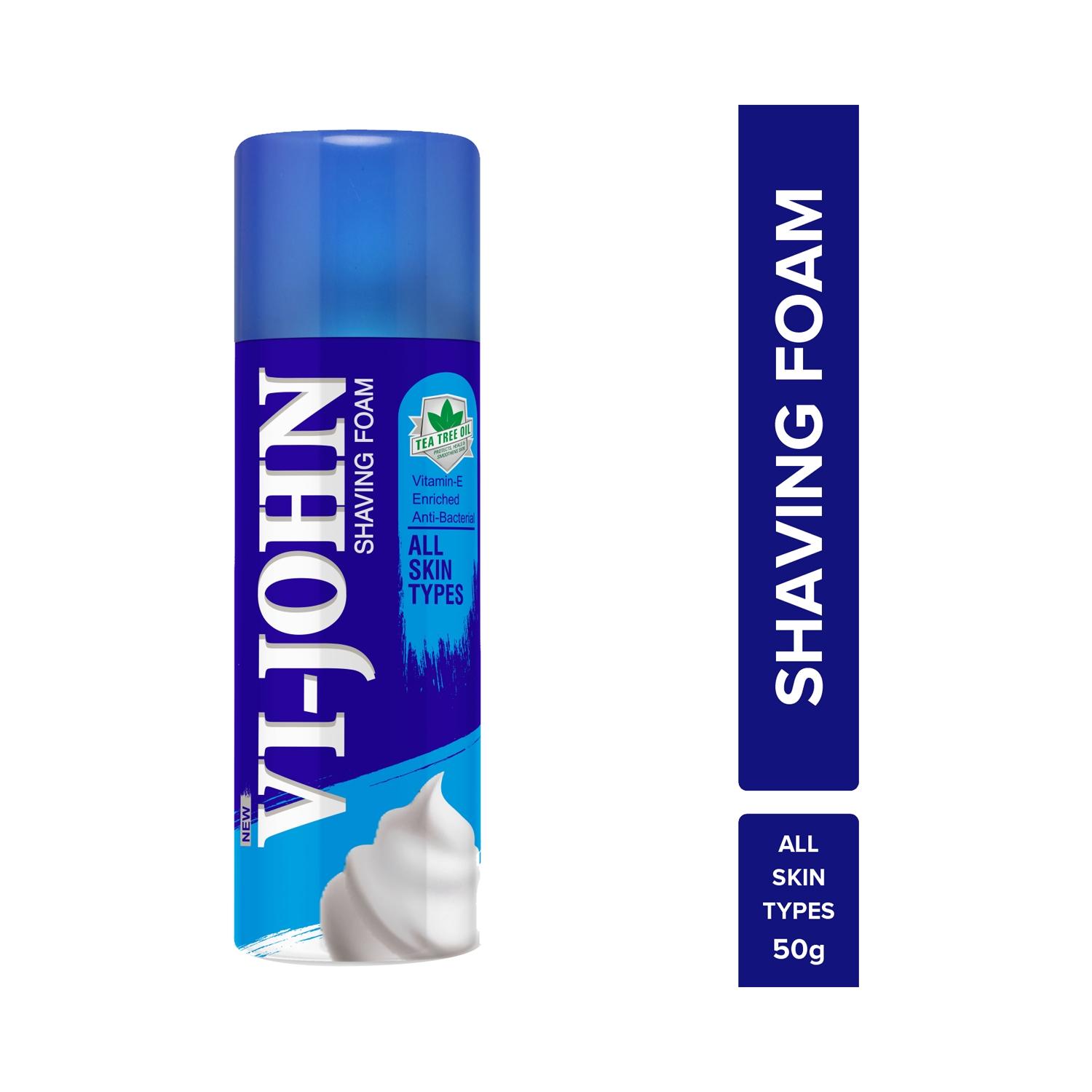 VI-JOHN | VI-JOHN Shaving Foam With Vitamin E Enriched & Antibacterial Properties (50g)