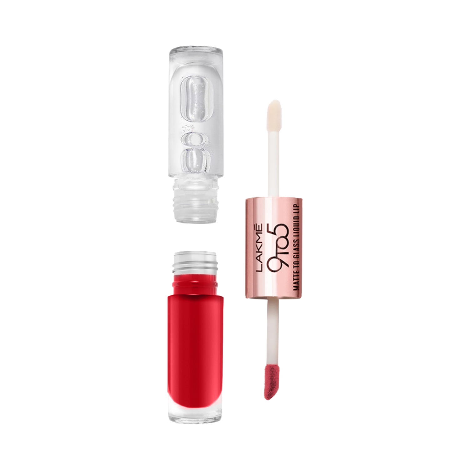 Lakme | Lakme 9 To 5 Matte To Glass Liquid Lip Color - Passion Pink (7.6ml)