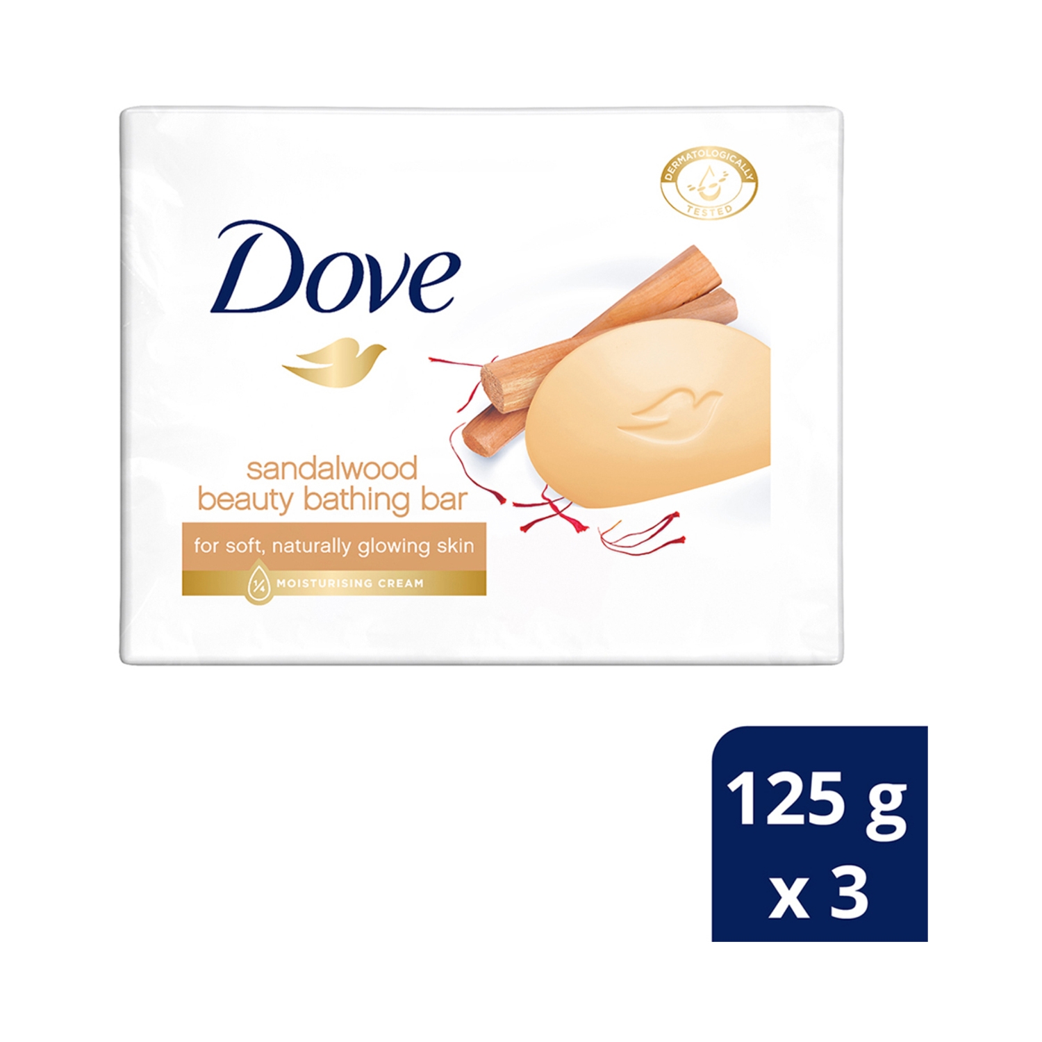 Dove Sandalwood Beauty Bathing Bar Pack (3Pcs)