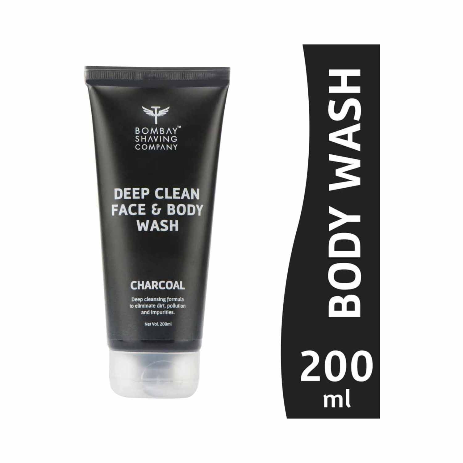 Bombay Shaving Company | Bombay Shaving Company Charcoal Deep Clean Face & Body Wash (200ml)