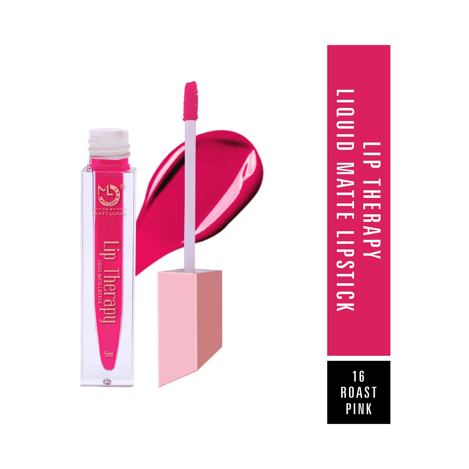 Matt Look | Matt Look Lip Therapy Liquid Matte Lipstick - 16 Roast Pink (5ml)