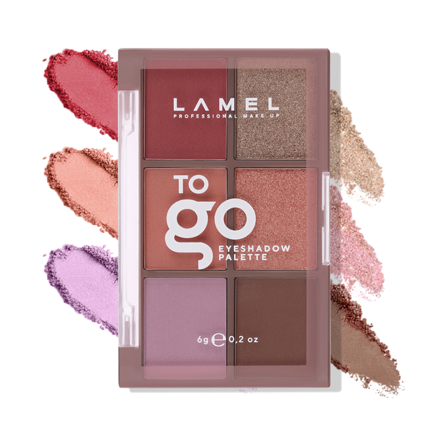 Lamel | Lamel To Go Eyeshadow Palette - 404 Burgundy (6g)