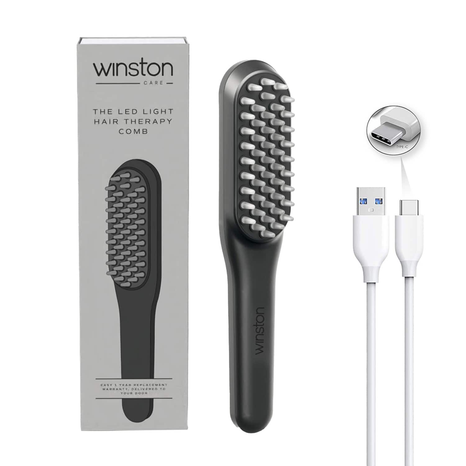 WINSTON | WINSTON LED Hair Growth Therapy Comb - White (1Pc)
