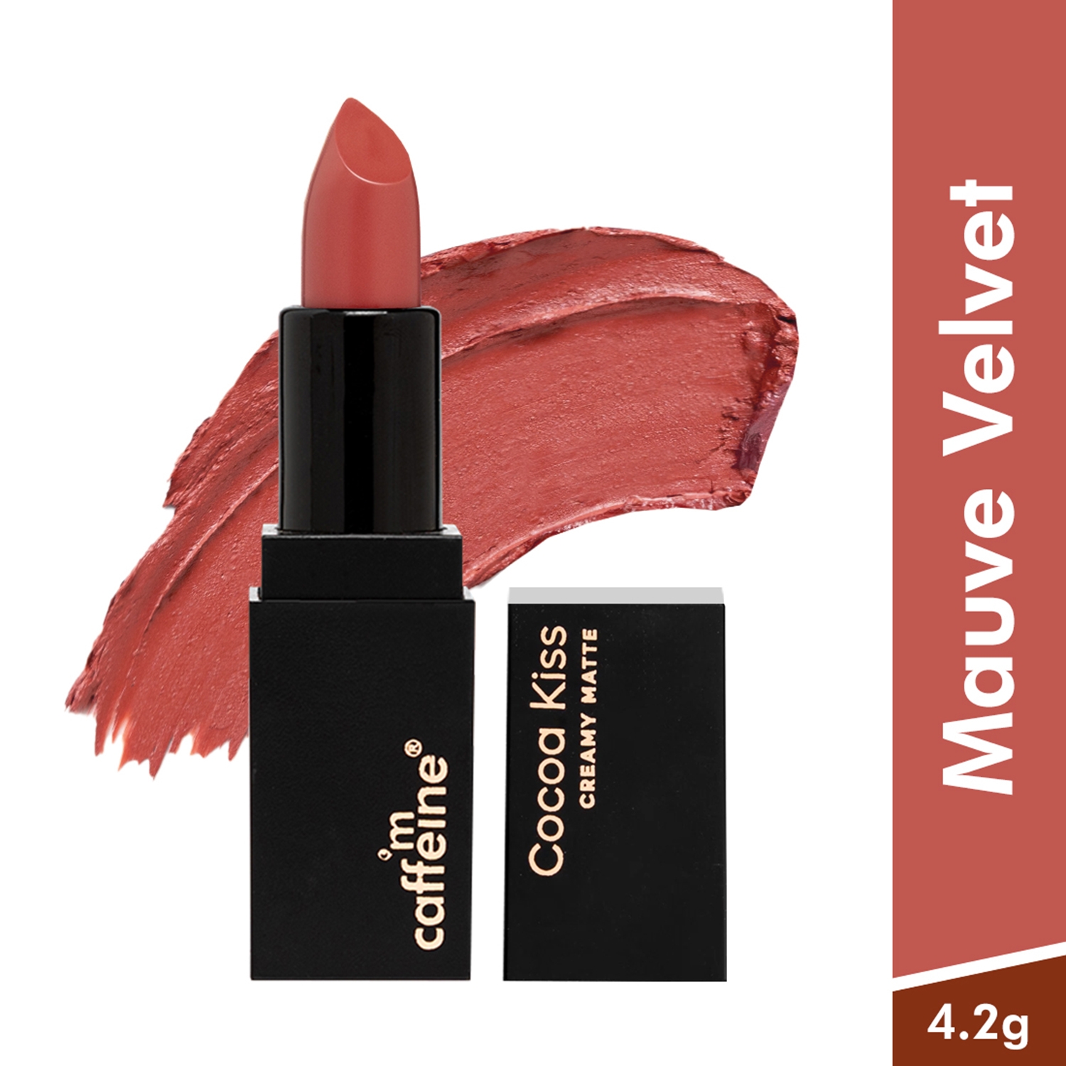 mCaffeine | mCaffeine Cocoa Kiss Creamy Matte Nude Lipstick with Cocoa Butter - Mauve Velvet (4.2g)