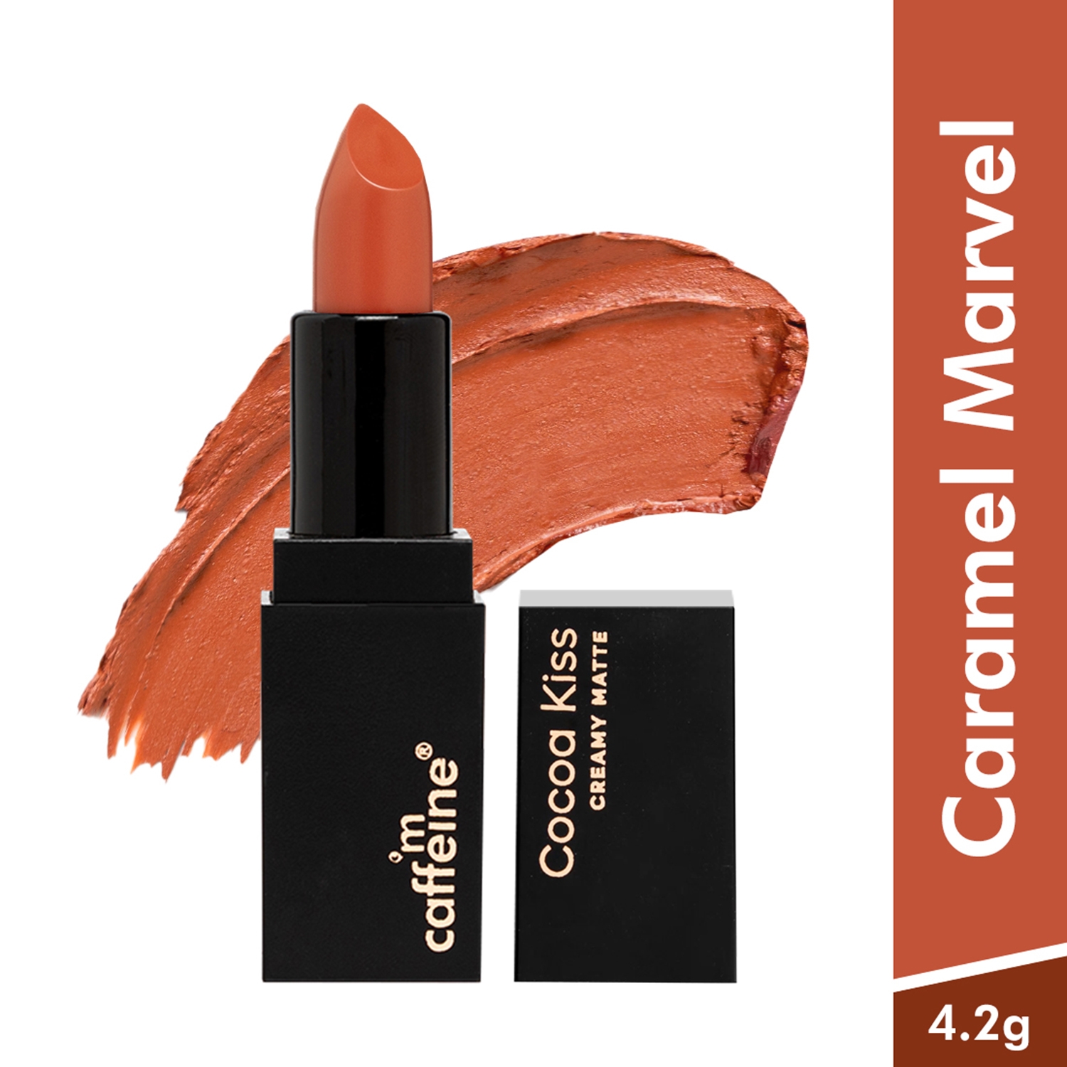 mCaffeine | mCaffeine Cocoa Kiss Creamy Matte Nude Lipstick with Cocoa Butter - Caramel Marvel (4.2g)