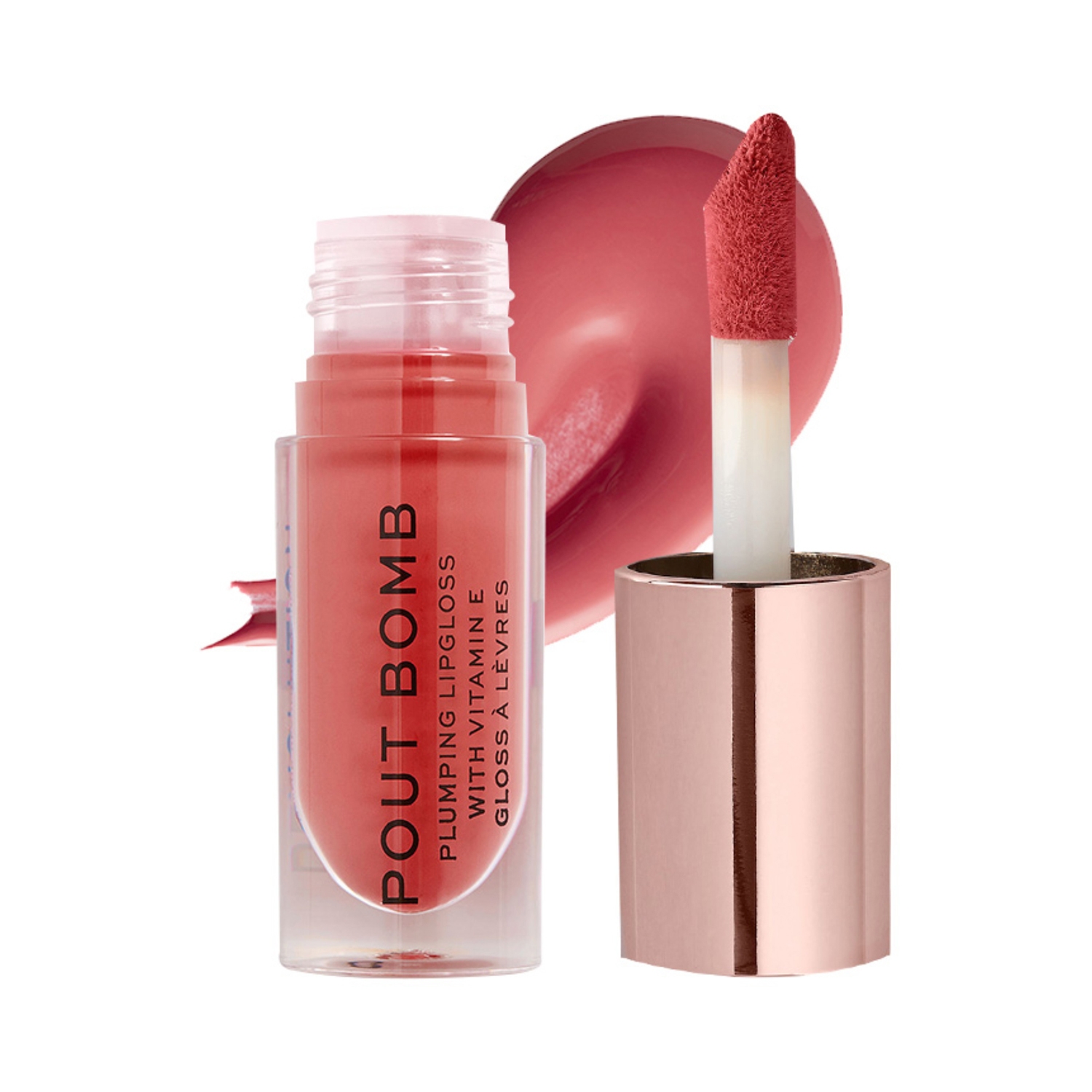 Makeup Revolution | Makeup Revolution Pout Bomb Plumping Gloss - Peachy (4.6ml)