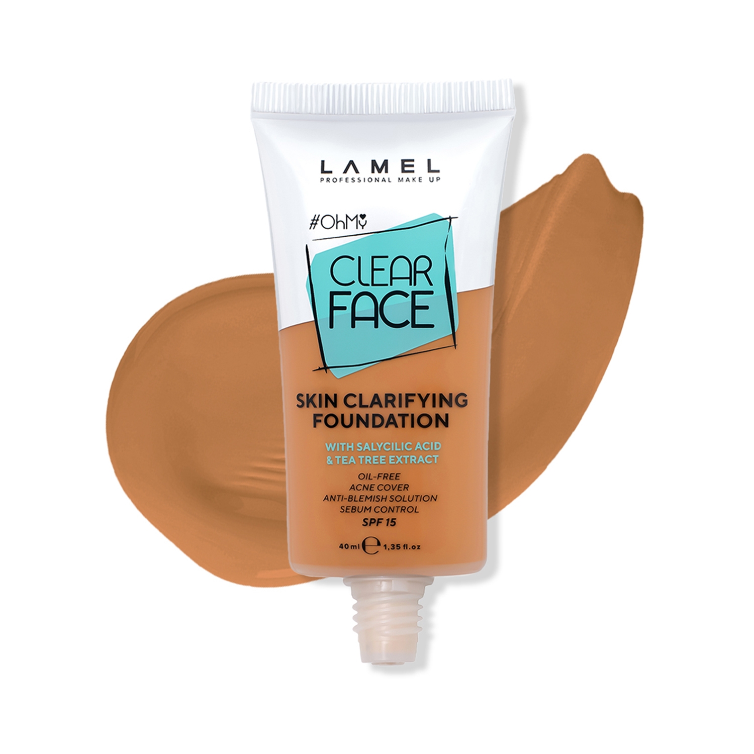 Lamel | Lamel Oh My Clear Face Foundation SPF 15 - 408 Golden (40ml)