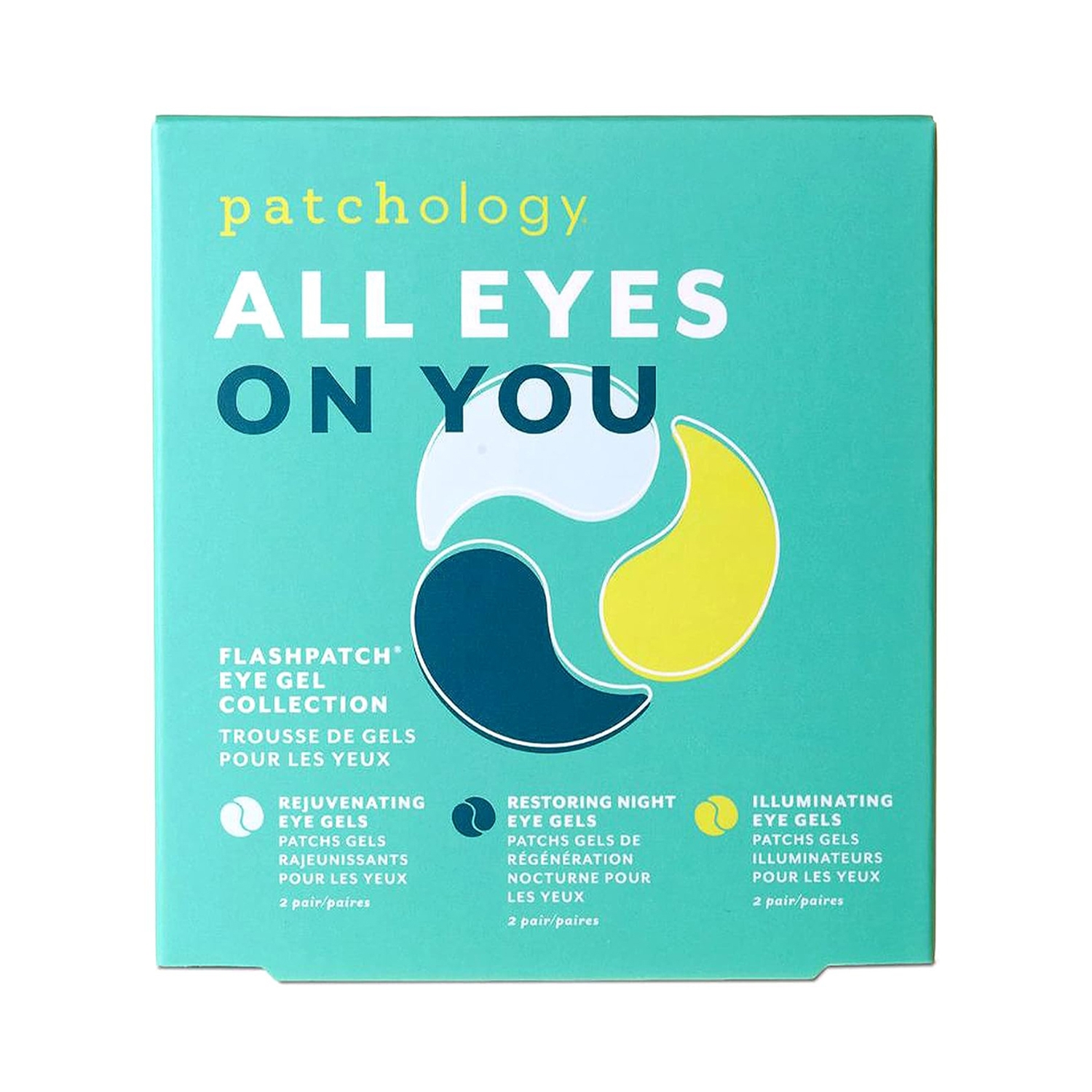 Patchology All Eyes On You Kit-Rejuvenating & Restoring Night with Illuminating Eye Gels (3Pcs)