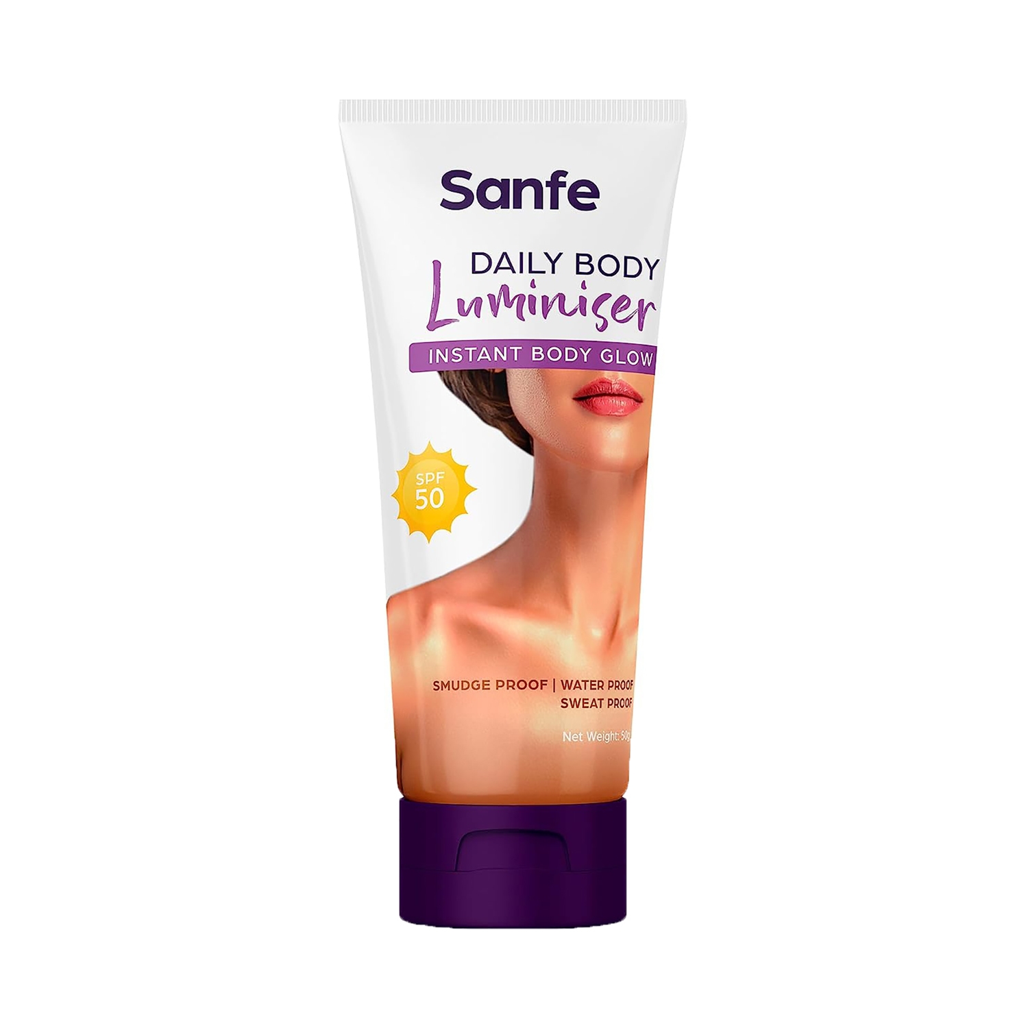 Sanfe | Sanfe Daily Body Luminiser Instant Body Highlighter For Women SPF 50 (50g)