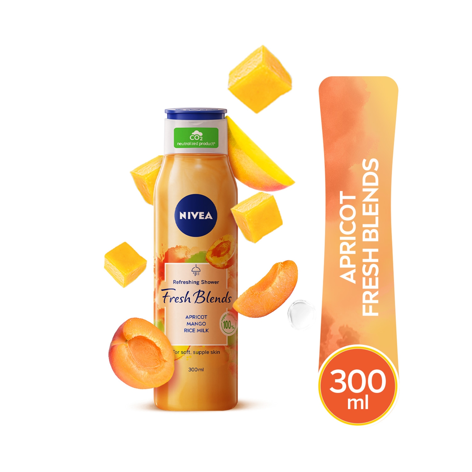 Nivea Apricot Fresh Blends Refreshing Shower Gel (300ml)