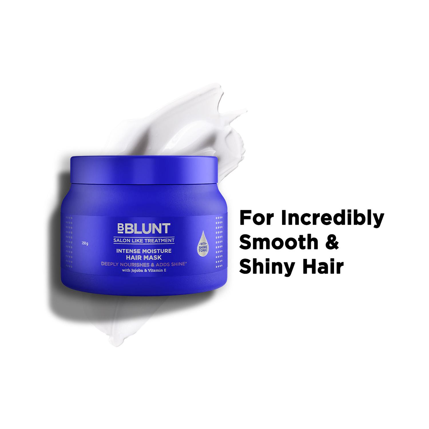 BBlunt | BBlunt Intense Moisture Hair Mask With Jojoba Oil & Vitamin E For Nourished & Shiny Hair (250g)