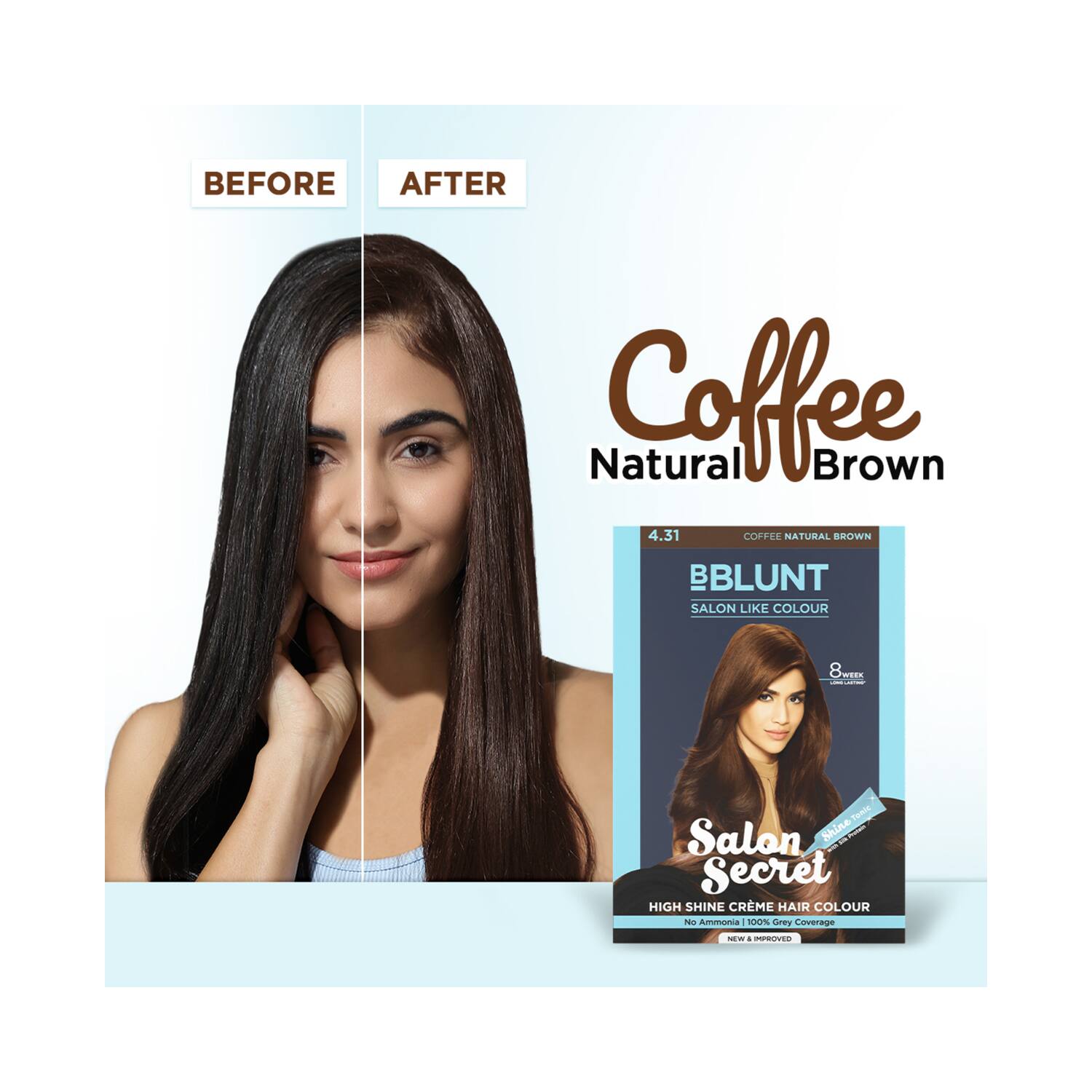 Buy Bblunt Salon Secret High Shine Crème Hair Colour, 100g - Chocolate Dark  Brown 3 (Pack Of 1) With Shine Tonic, 8ml Online at Low Prices in India -  Amazon.in