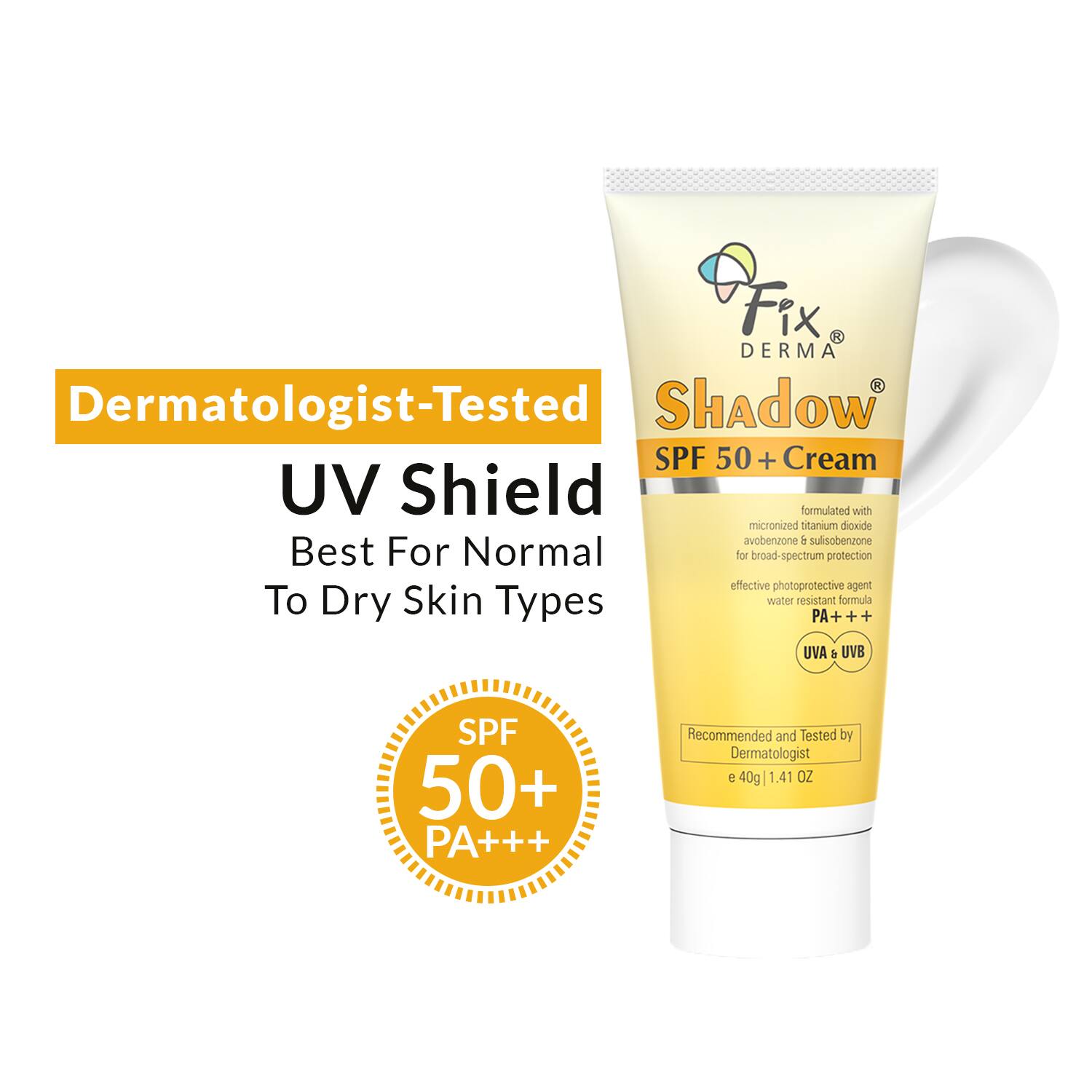 Fixderma | Fixderma Shadow Sunscreen Gel SPF 50+ PA+++ UVA & UVB Protection (40g)