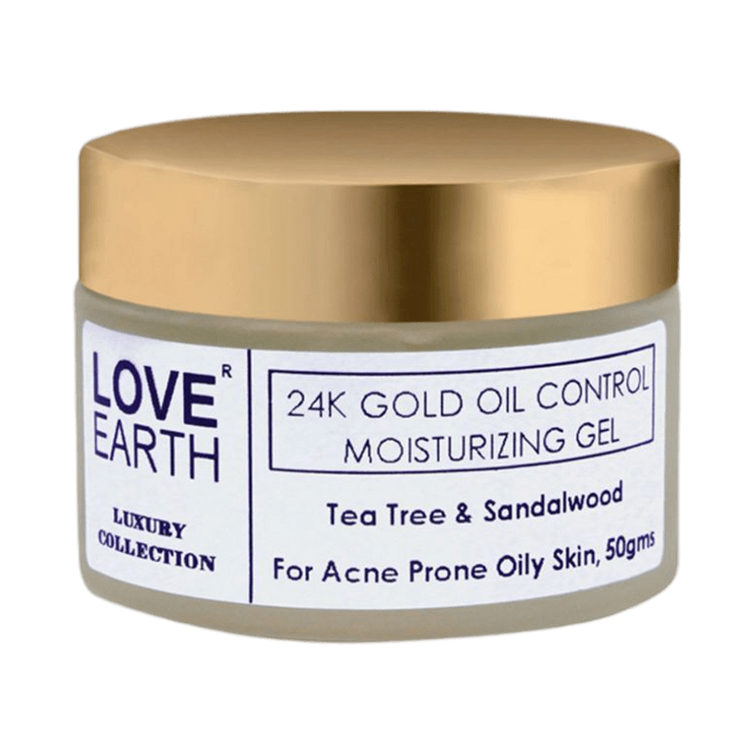 Love Earth | Love Earth 24K Gold Oil Control Moisturizing Gel With Aloe Vera Extract For & Acne-Prone (50g)