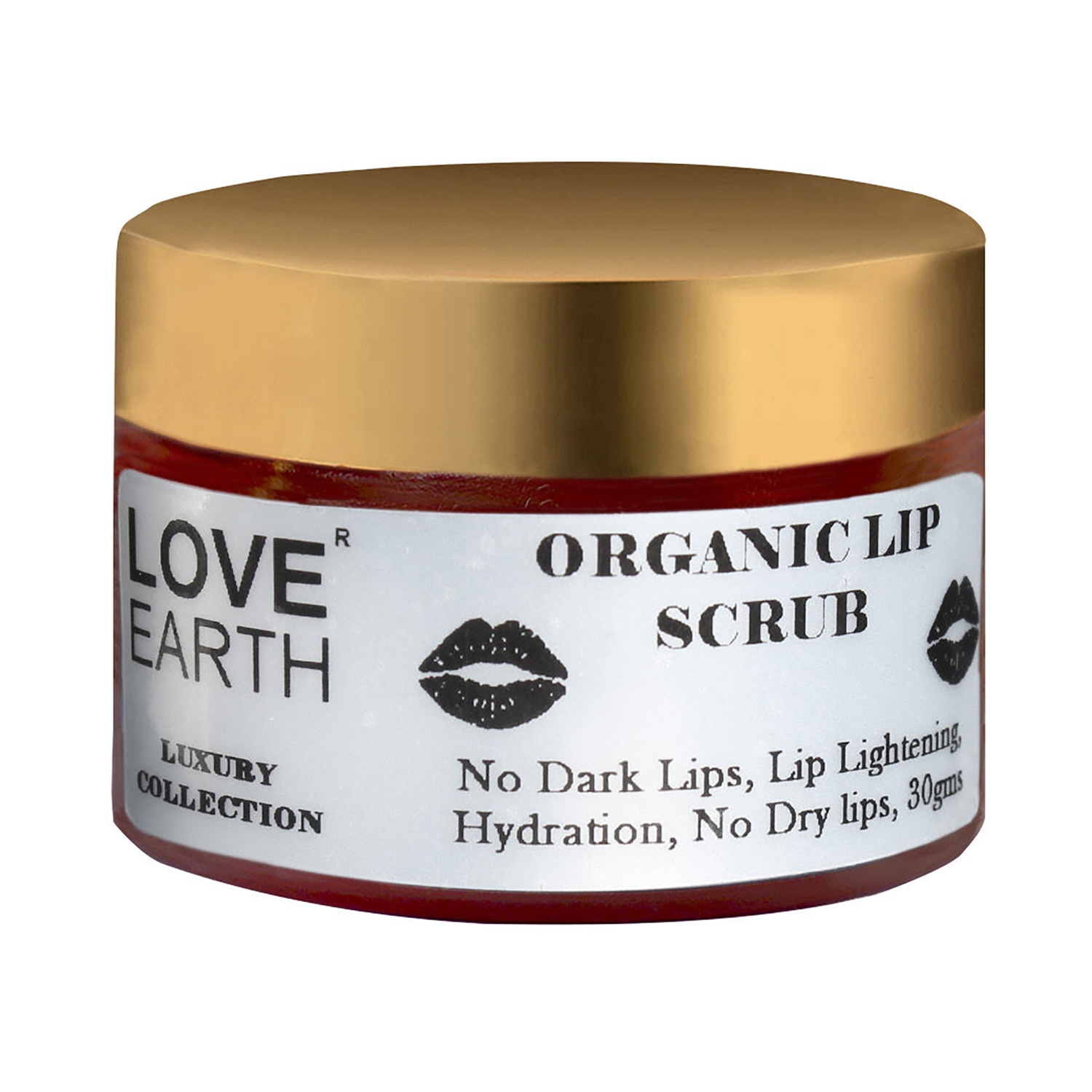 Love Earth | Love Earth Organic Lip Scrub With Shea Butter & Vitamin E For Lip Hydration & Repair (30g)