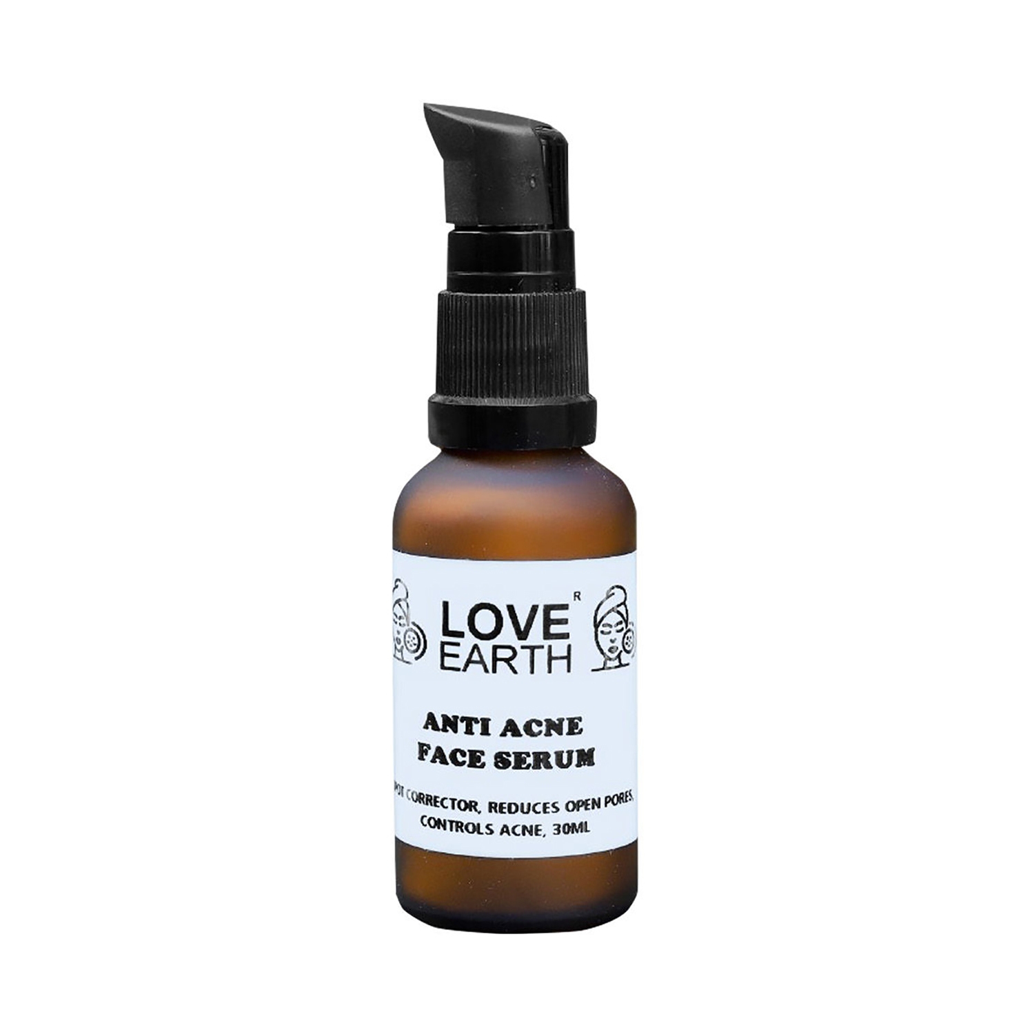 Love Earth | Love Earth Anti Acne Serum With Pure Vitamin C & Witch Hazel For Acne Free & Even Skin Tone (30ml)