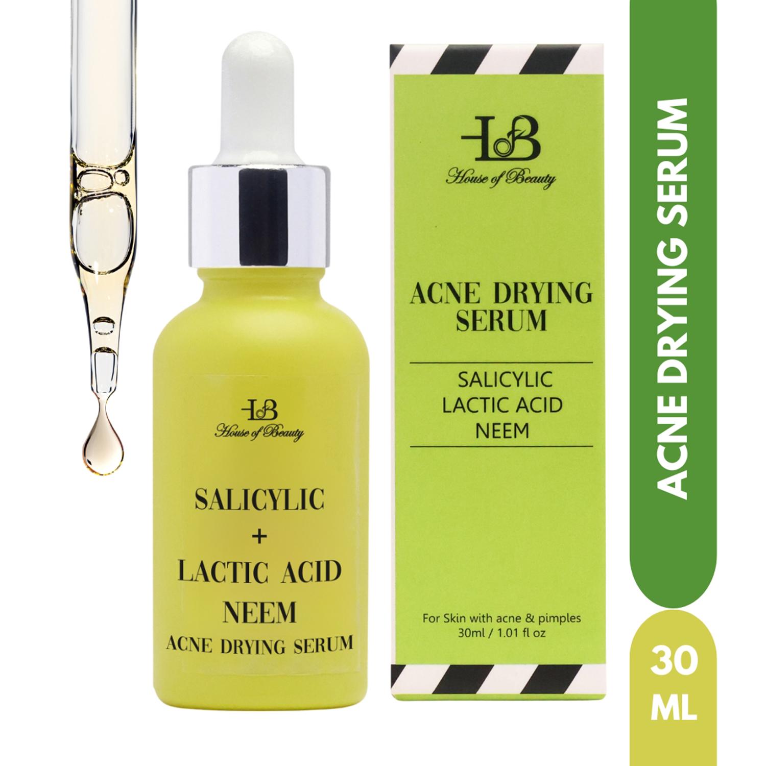 House of Beauty | House of Beauty Acne Drying Serum For Pimpled, Oily & Open Pores Skin W/T Salicylic Acid (30 ml)