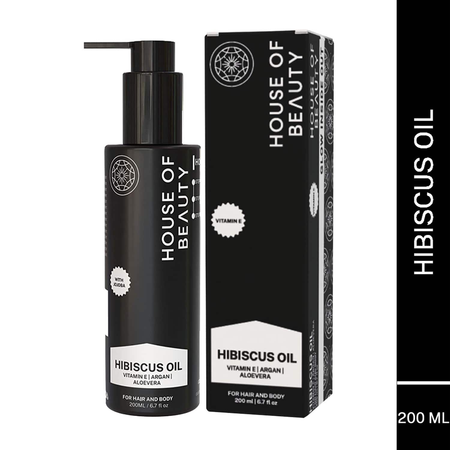 House of Beauty | House of Beauty Hibiscus Oil For Hairfall, Soft Skin, Aids Psoriasis For Body & Hair (200 ml)
