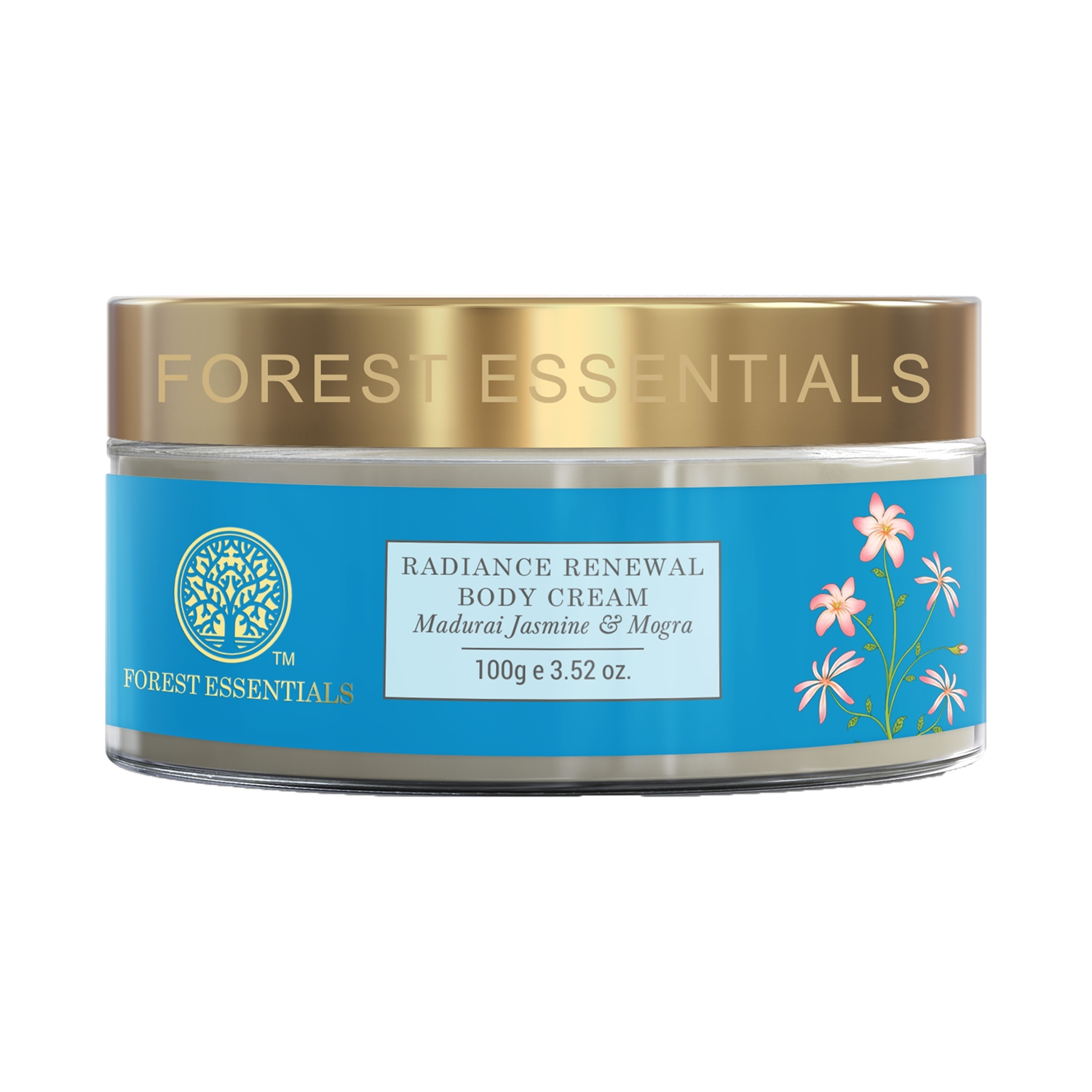 Forest Essentials Madurai Jasmine & Mogra Radiance Renewal Body Cream (100g)
