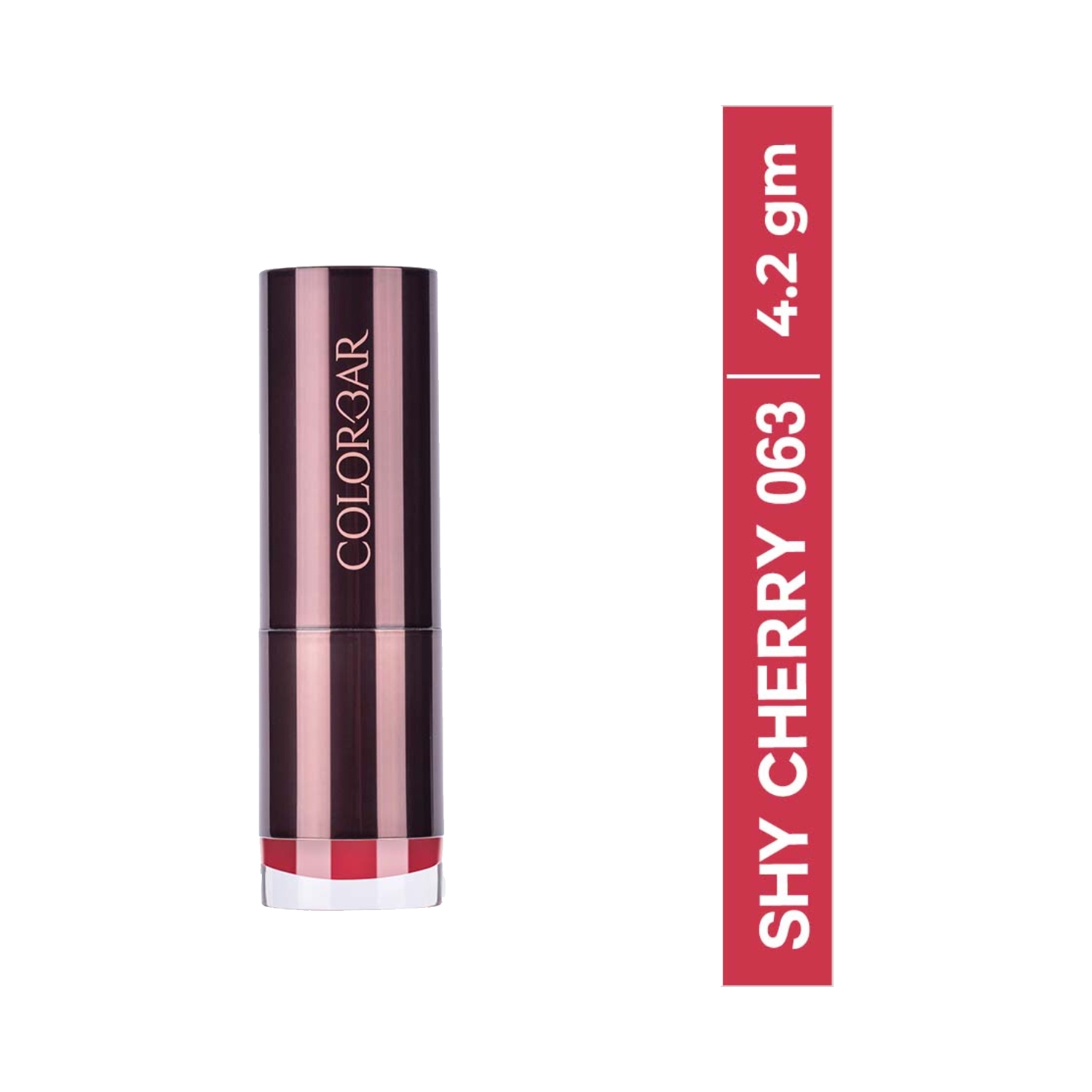Colorbar Velvet Matte Lipstick - 63 Shy Cherry (4.2g)