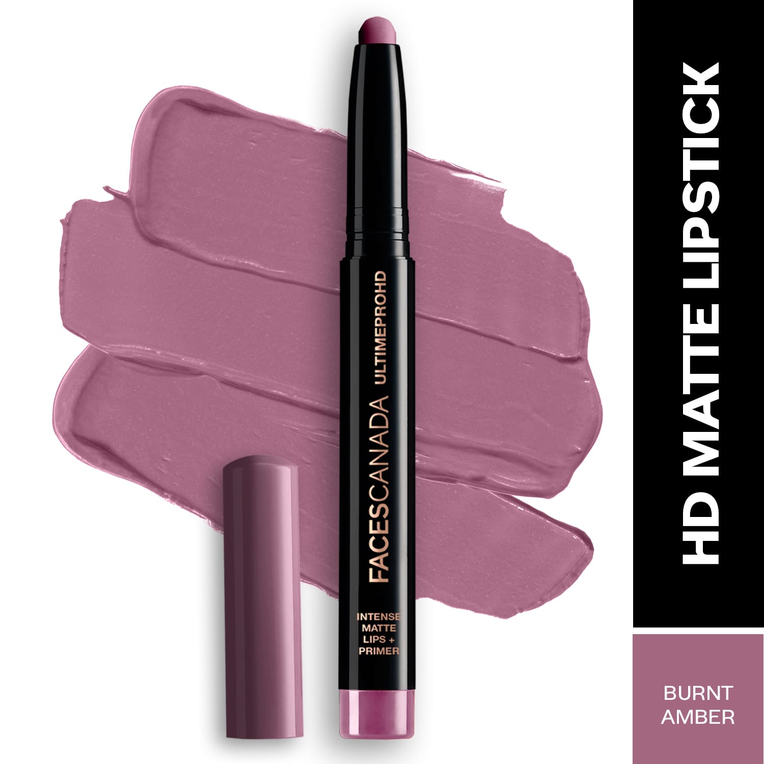 Faces Canada | Faces Canada Ultime Pro HD Intense Matte Lips + Primer 9HR Long Stay - Burnt Amber 25 (1.4 g)
