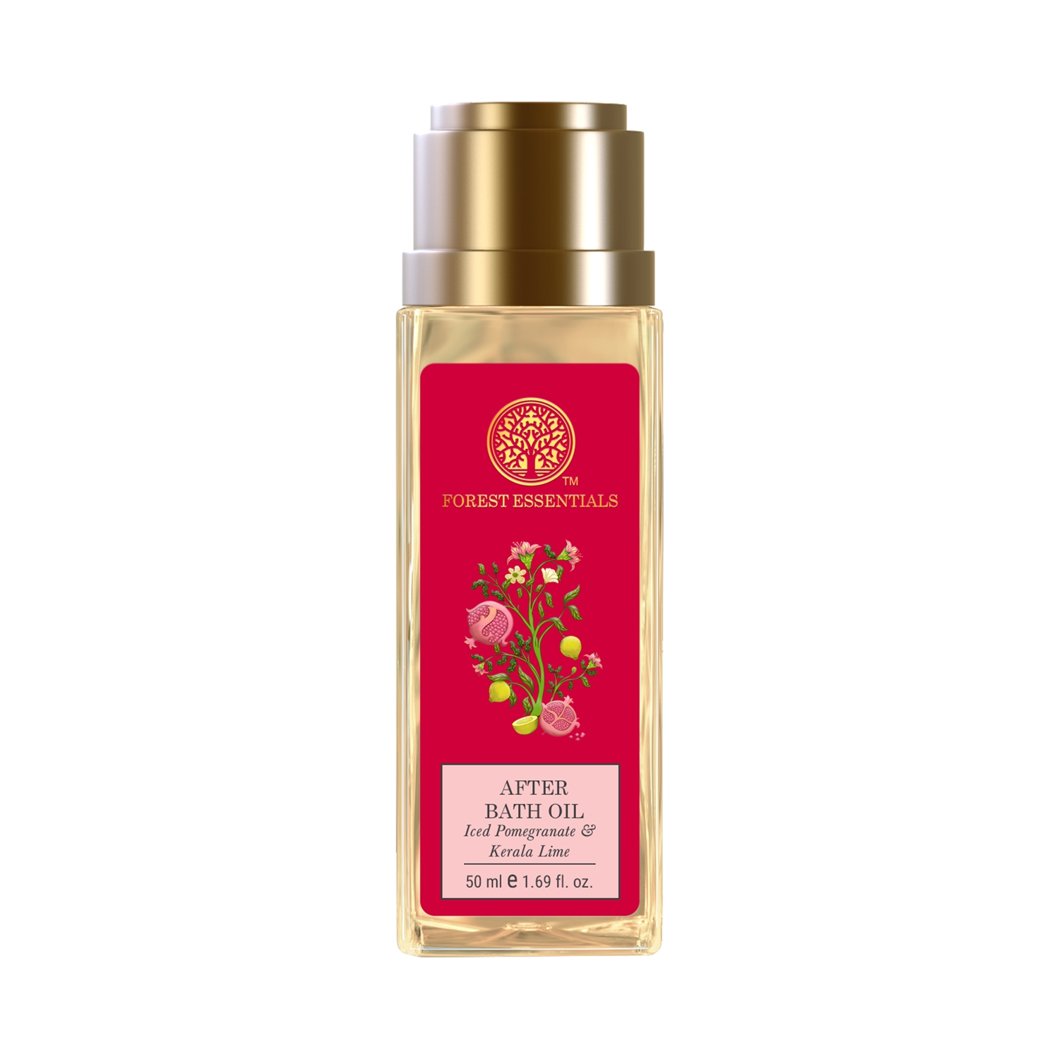 Forest Essentials | Forest Essentials Travel Size Iced Pomegranate & Kerala Lime After Bath Oil (50ml)