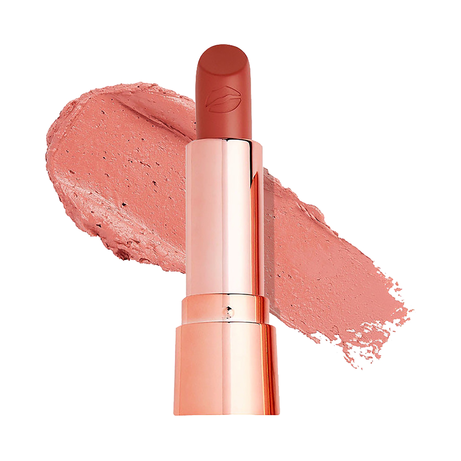 Makeup Revolution | Makeup Revolution Satin Kiss Lipstick - Heart Race Peach Nude (3.5g)