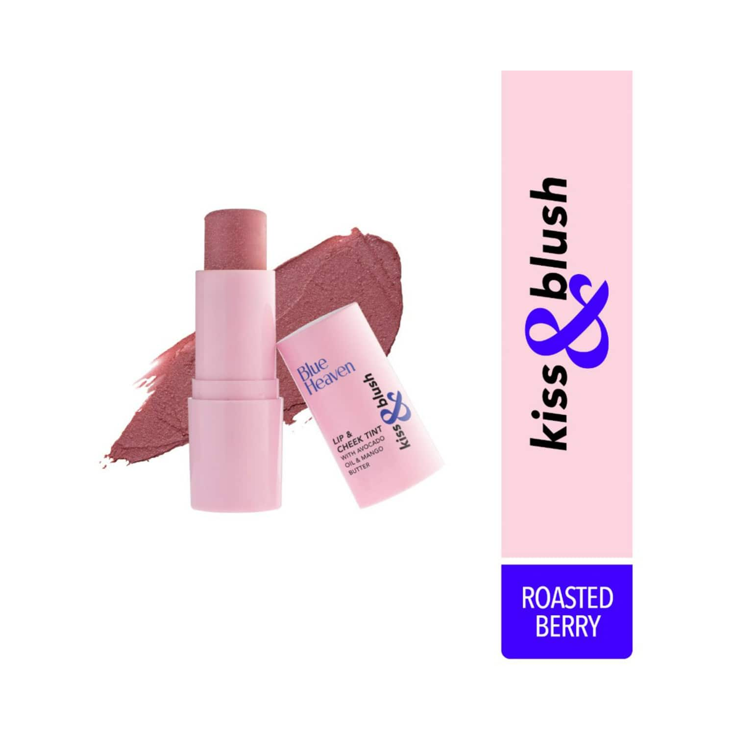 Blue Heaven | Blue Heaven Kiss & Blush Lip and Cheek Tint - Roasted Berry (8.5g)