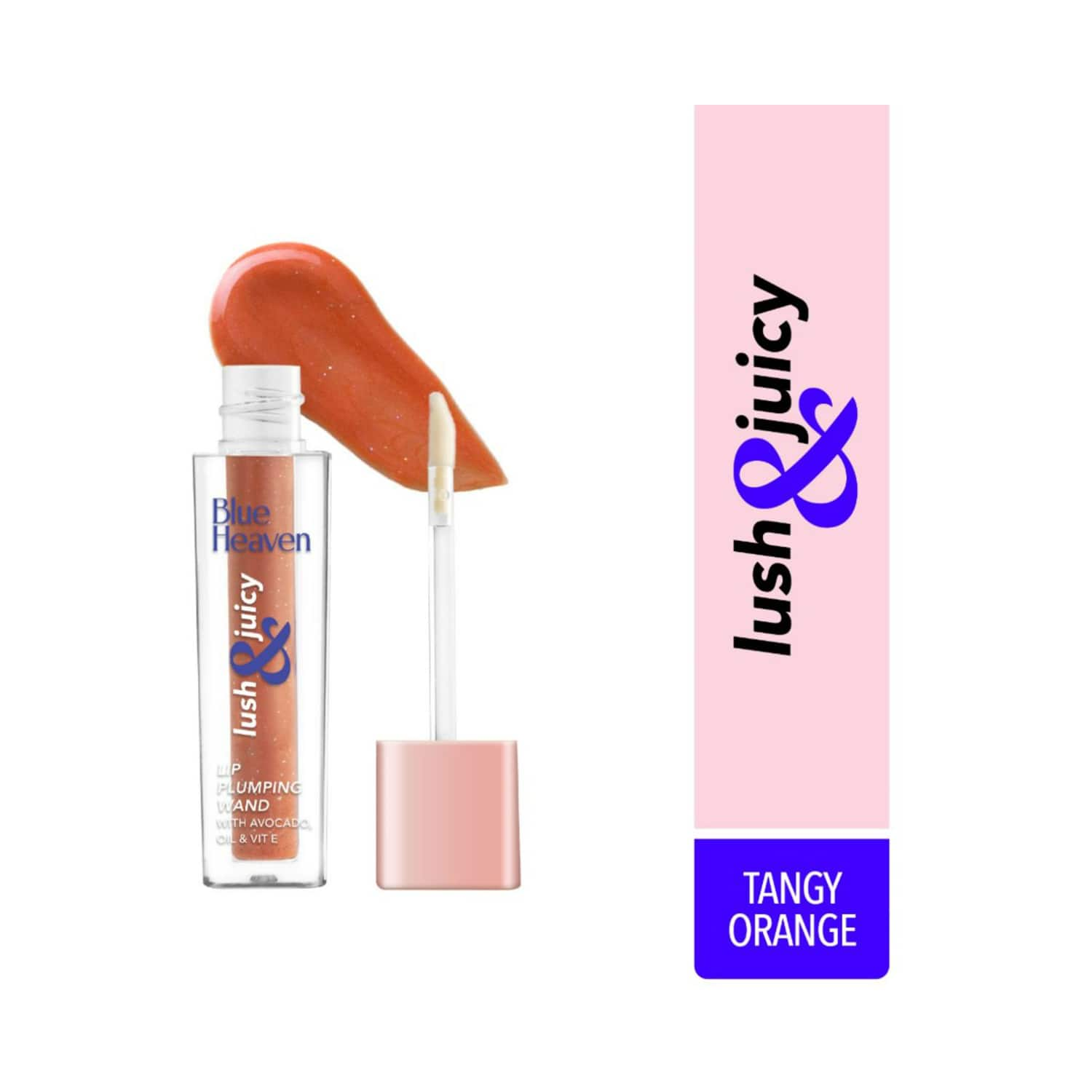 Blue Heaven | Blue Heaven Lush & Juicy Lip Wand Gloss - Tangy Orange (4.5ml)