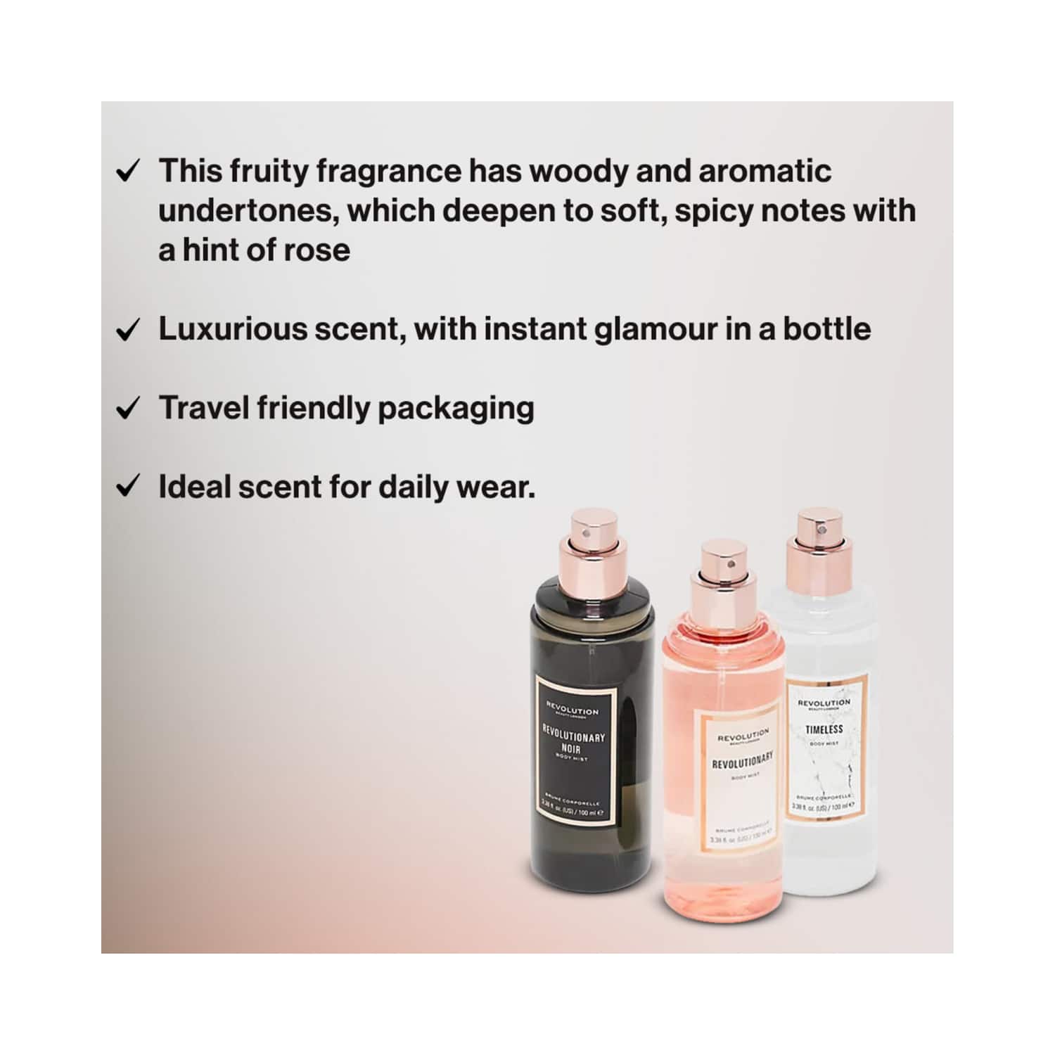 Revolution best sale body mist