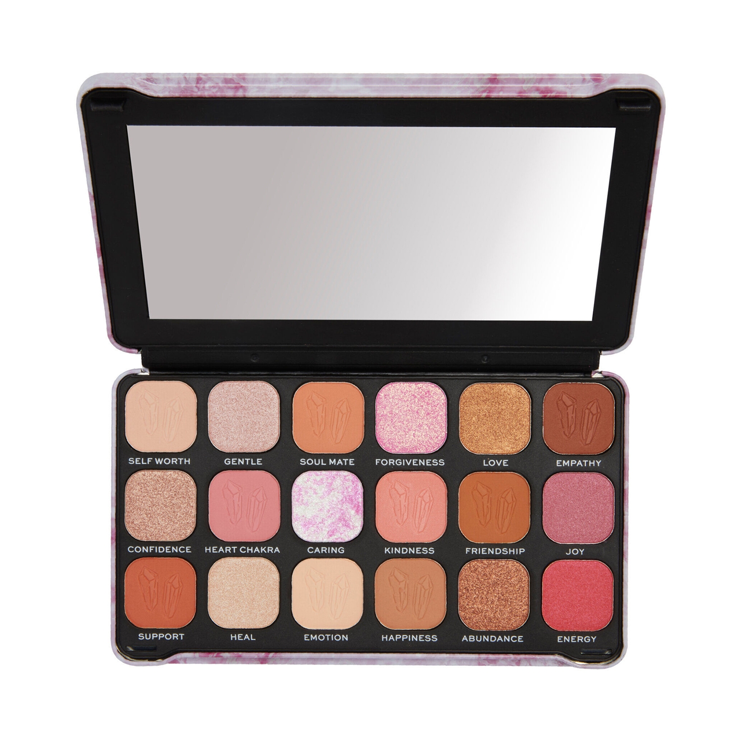 Makeup Revolution | Makeup Revolution Crystal Aura Forever Flawless Shadow Palette - Rose Quartz (19.8g)