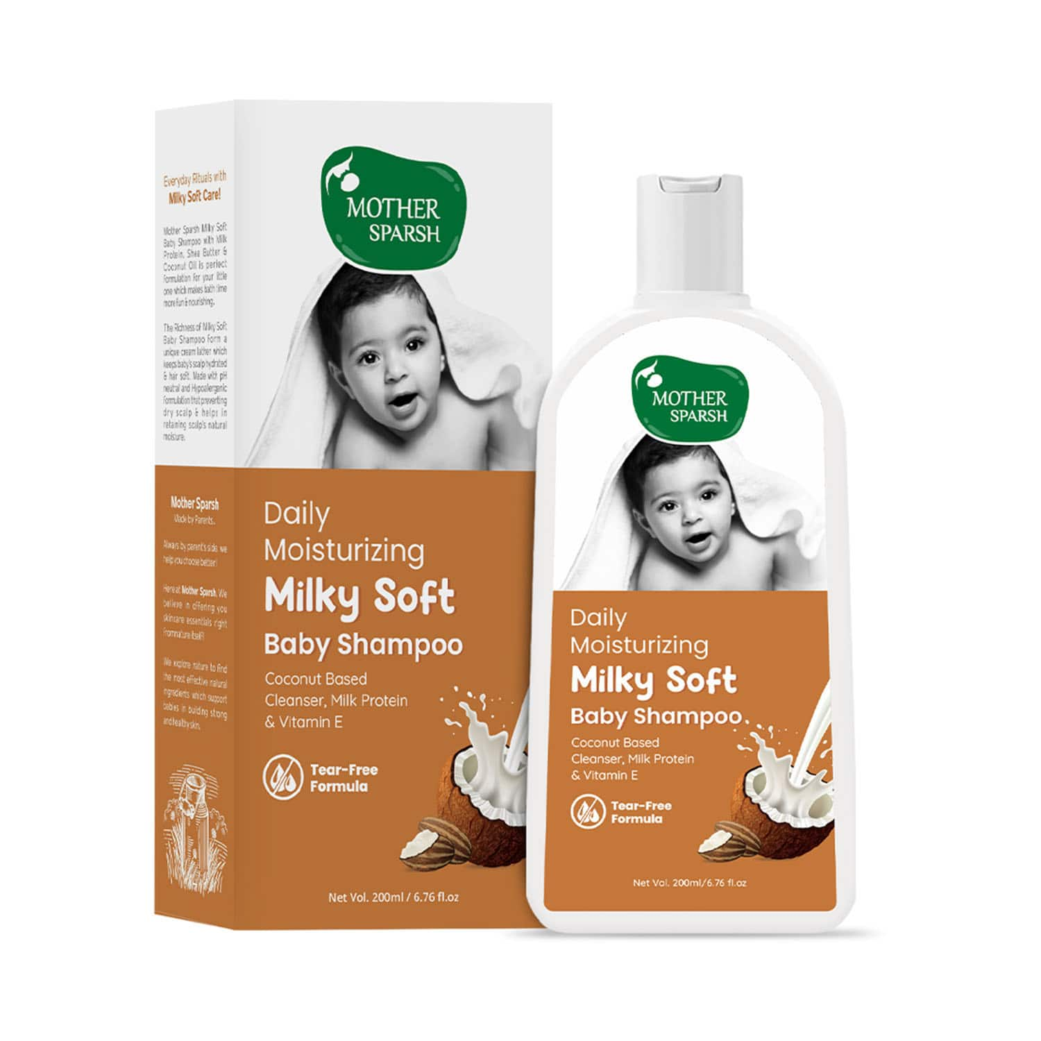 Mother Sparsh | Mother Sparsh Milky Soft Baby Shampoo (200 ml)