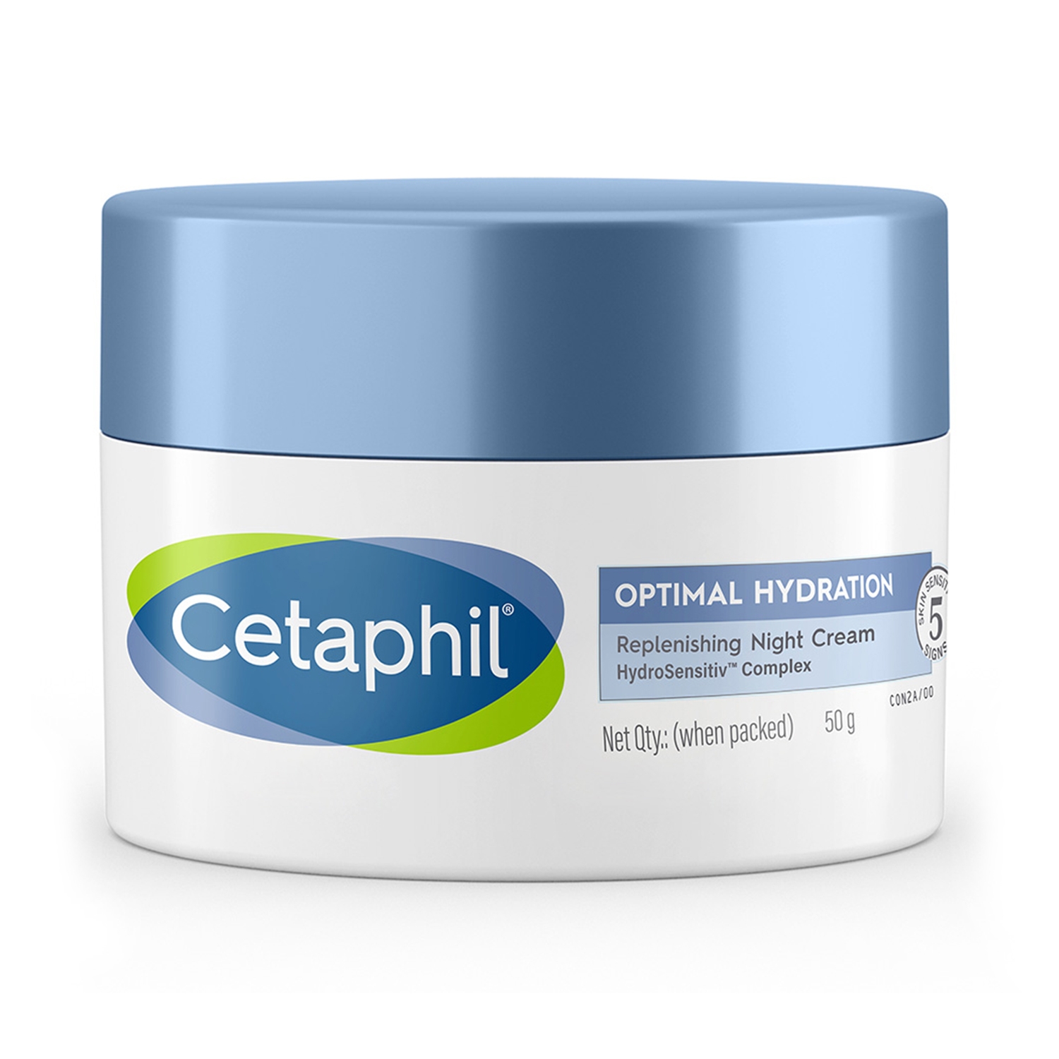 Cetaphil | Cetaphil Optimal Hydration Replenishing Night Cream with Hyaluronic Acid For Dehydrated Skin (50g)