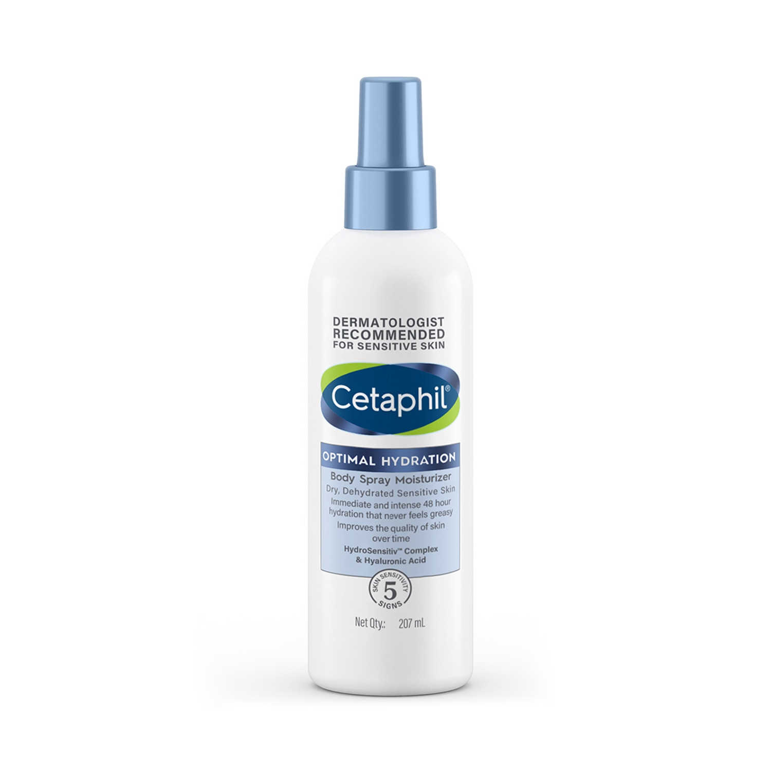 Cetaphil | Cetaphil Optimal Hydration Body Spray Moisturizer with Hyaluronic Acid + Vitamin E For Dehydrated Skin (207ml)