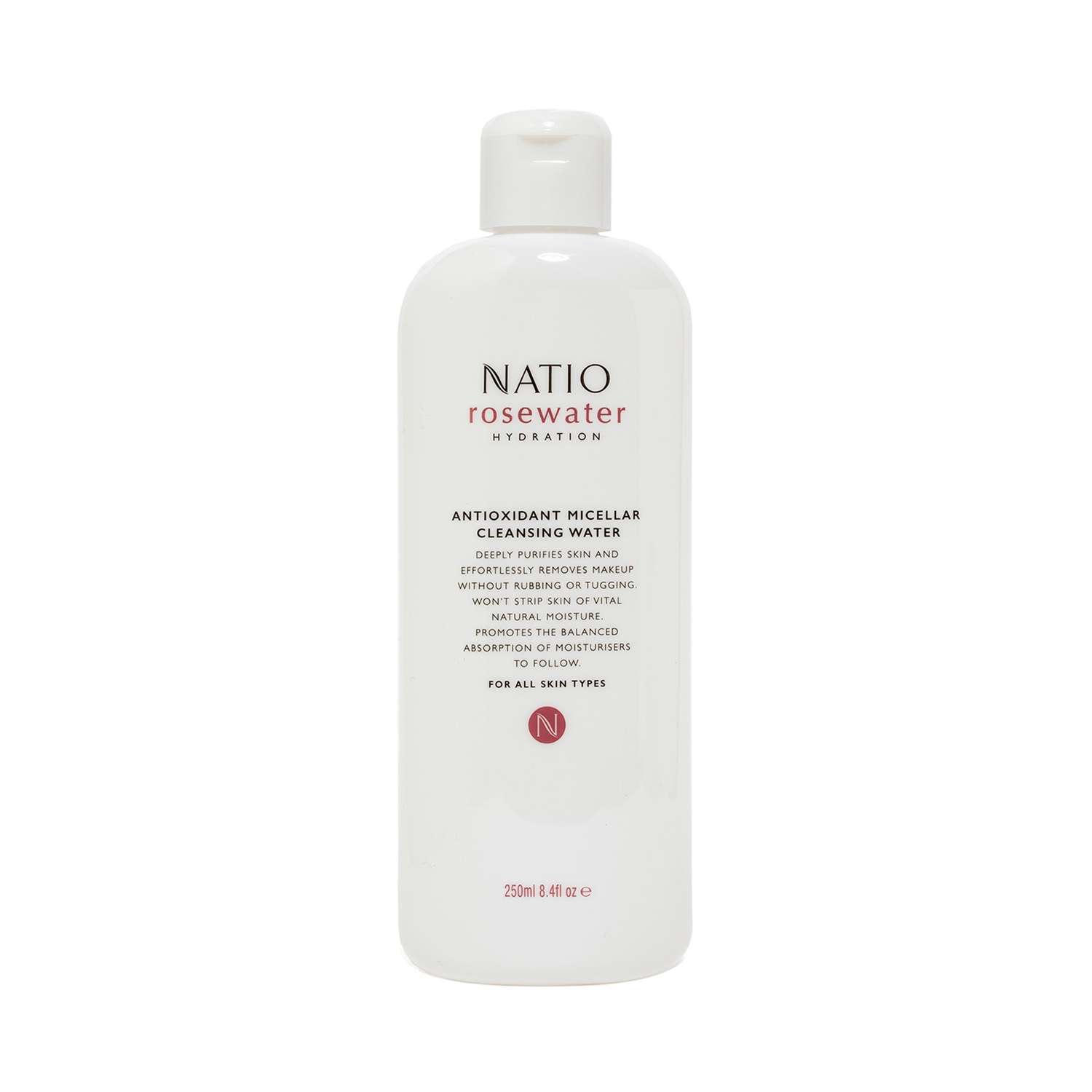 Natio | Natio Rosewater Hydration Antioxidant Micellar Cleansing Water (250ml)