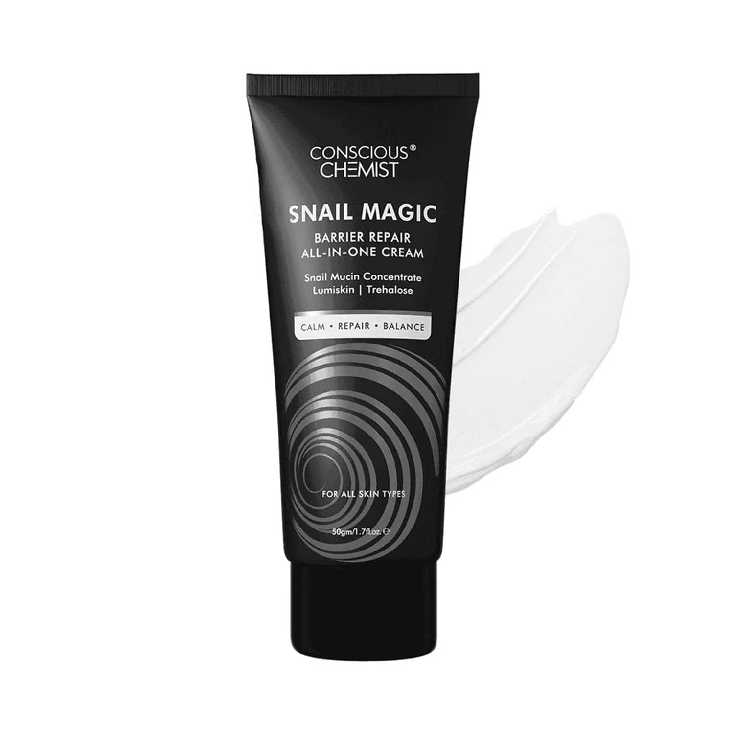Conscious Chemist | Conscious Chemist Snail Mucin Moisturizer with Korean Snail Mucin Extract For Barrier Repair (50g)
