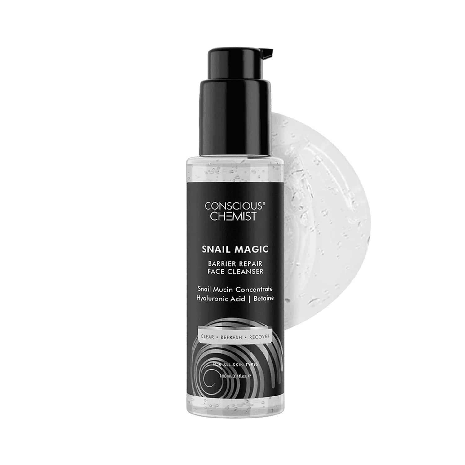 Conscious Chemist | Conscious Chemist Snail Mucin Face Wash Low pH Gel with Korean Snail Mucin Concentrate (100ml)
