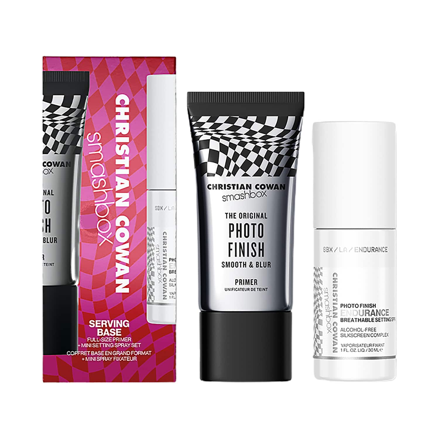 Smashbox | Smashbox Serving Base Full-Size Primer + Mini Setting Spray Set - Clear (2Pcs)