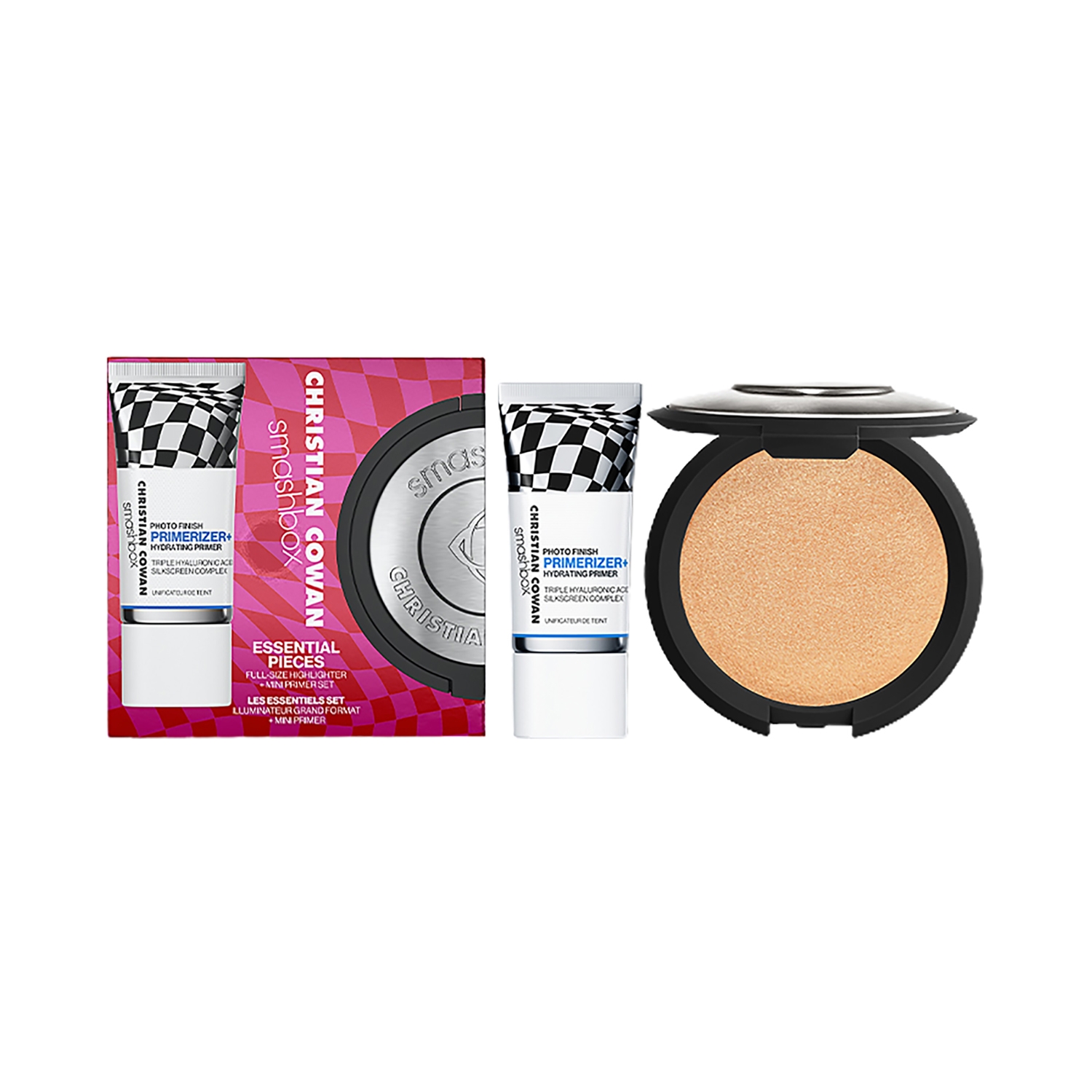 Smashbox | Smashbox Essential Pieces Full-Size Highlighter + Mini Primer Set - Beige and Clear (2Pcs)