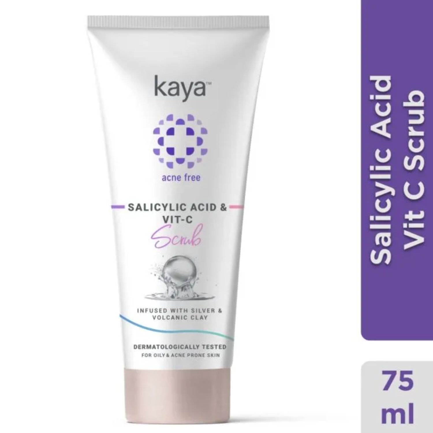 KAYA | KAYA Salicylic Acid Vitamin C Scrub Infused with Silver & Volcanic Clay (75ml)