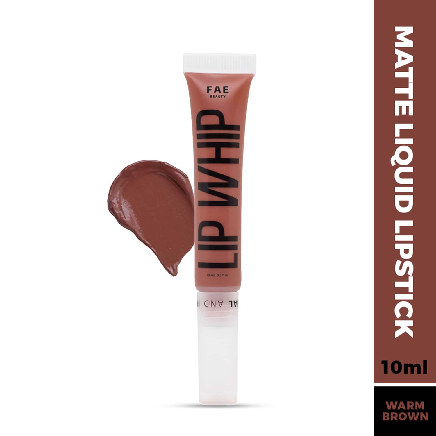 FAE BEAUTY | FAE BEAUTY Lip Whip 12H Matte Liquid Lipstick, Vegan, Enriched with Vitamin E and Cherry Coffee - Safeword (10g)