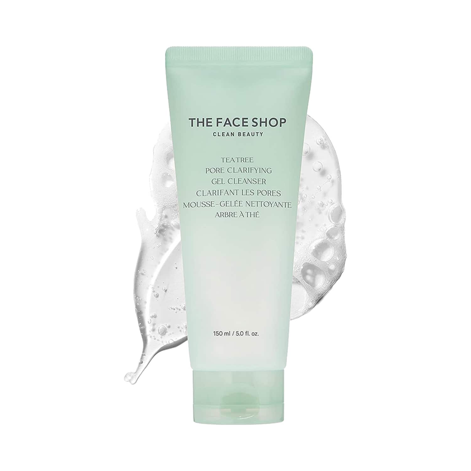 The Face Shop | The Face Shop Tea Tree Pore Clarifying Gel Cleanser - Korean Face Wash with Salicylic Acid (150ml)