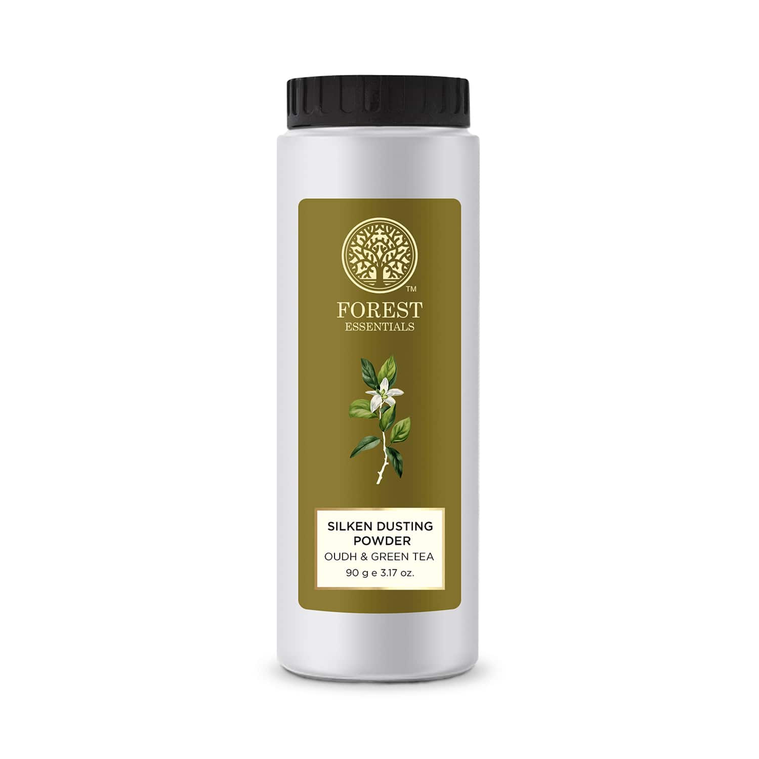 Forest Essentials | Forest Essentials Oudh & Green Tea Silken Dusting Powder (90g)