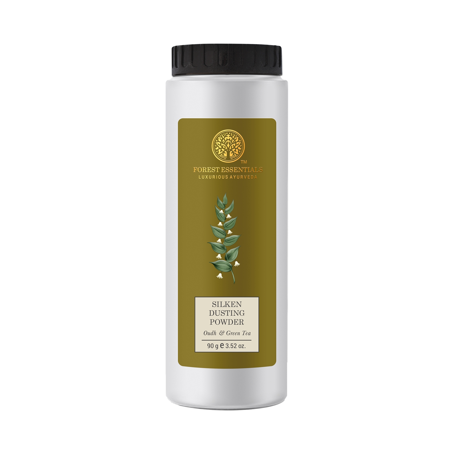Forest Essentials | Forest Essentials Oudh & Green Tea Silken Dusting Powder (90g)